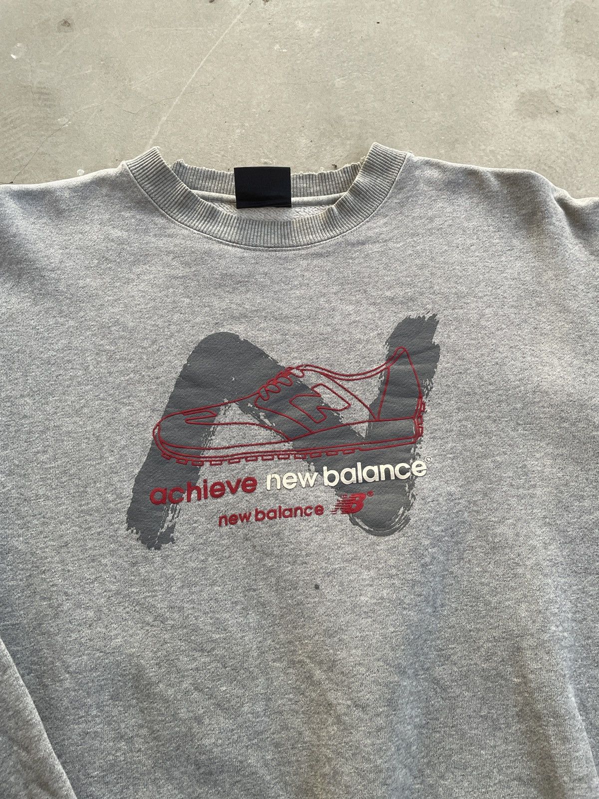 New Balance × Vintage VINTAGE NEW BALANCE ARCHIEVE DISTRESSED SWEATSHIRT Size US M / EU 48-50 / 2 - 2 Thumbnail