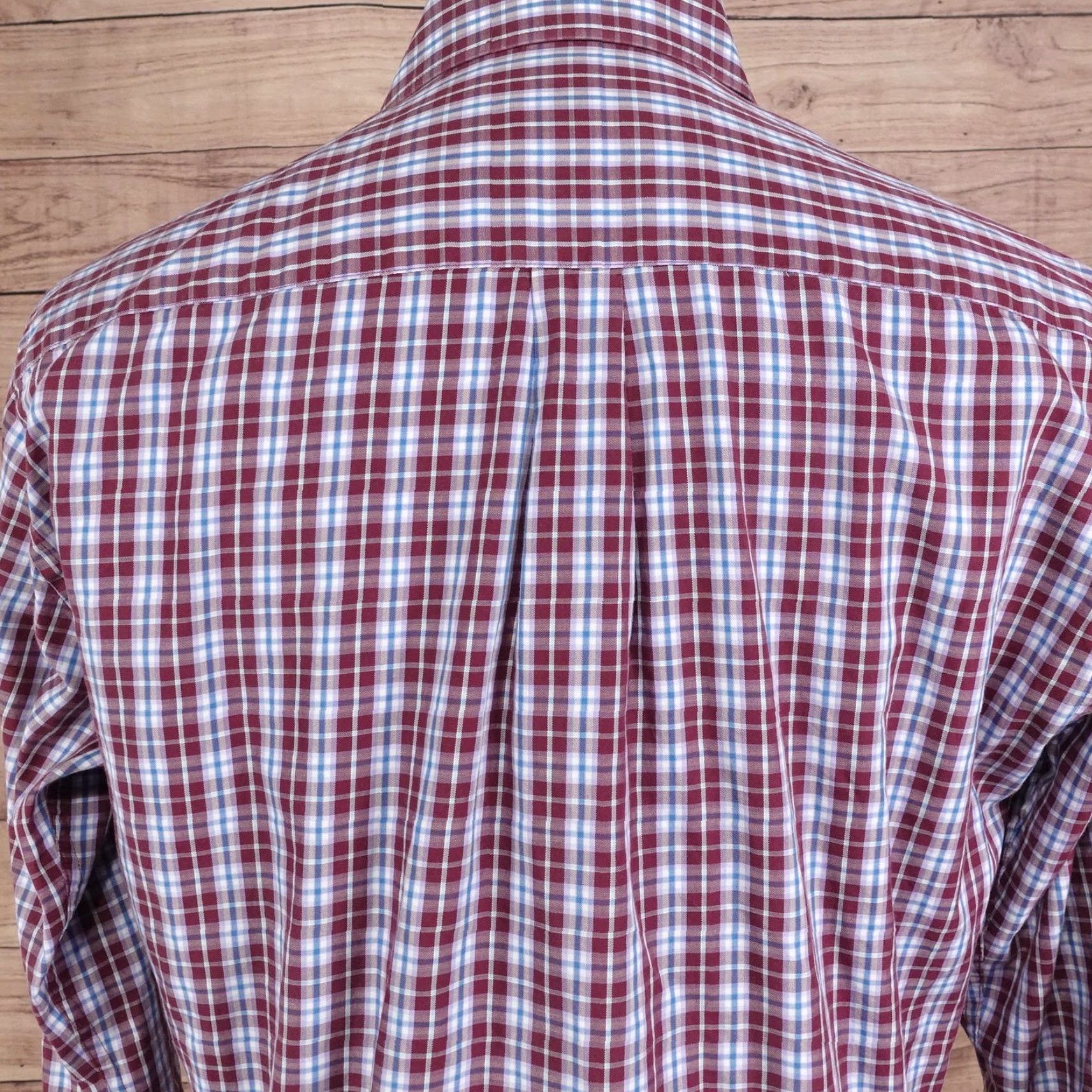 Peter Millar Peter Millar Shirt Mens M Red Plaid Long Sleeve Button-Up Cotton Regular Fit Size US M / EU 48-50 / 2 - 5 Thumbnail