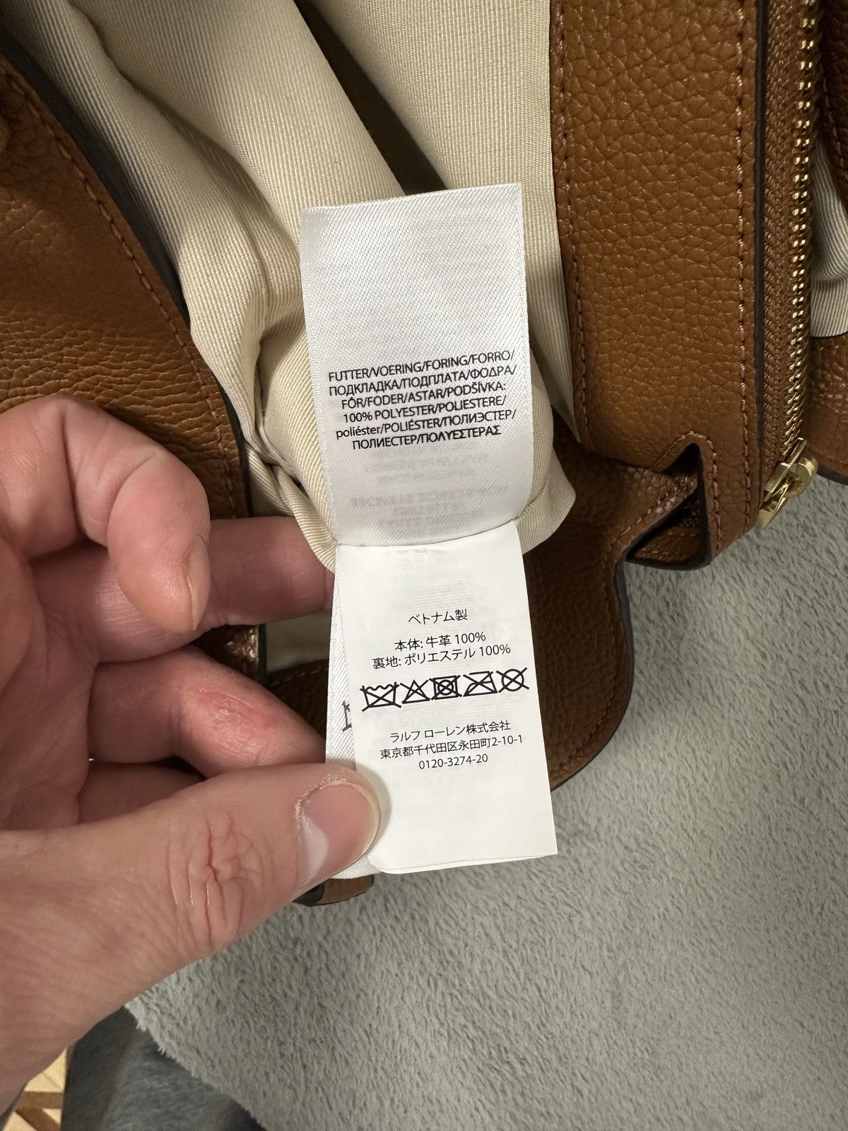 Ralph Lauren Ralph Lauren Cow Leather Tote Bag Size ONE SIZE - 11 Thumbnail