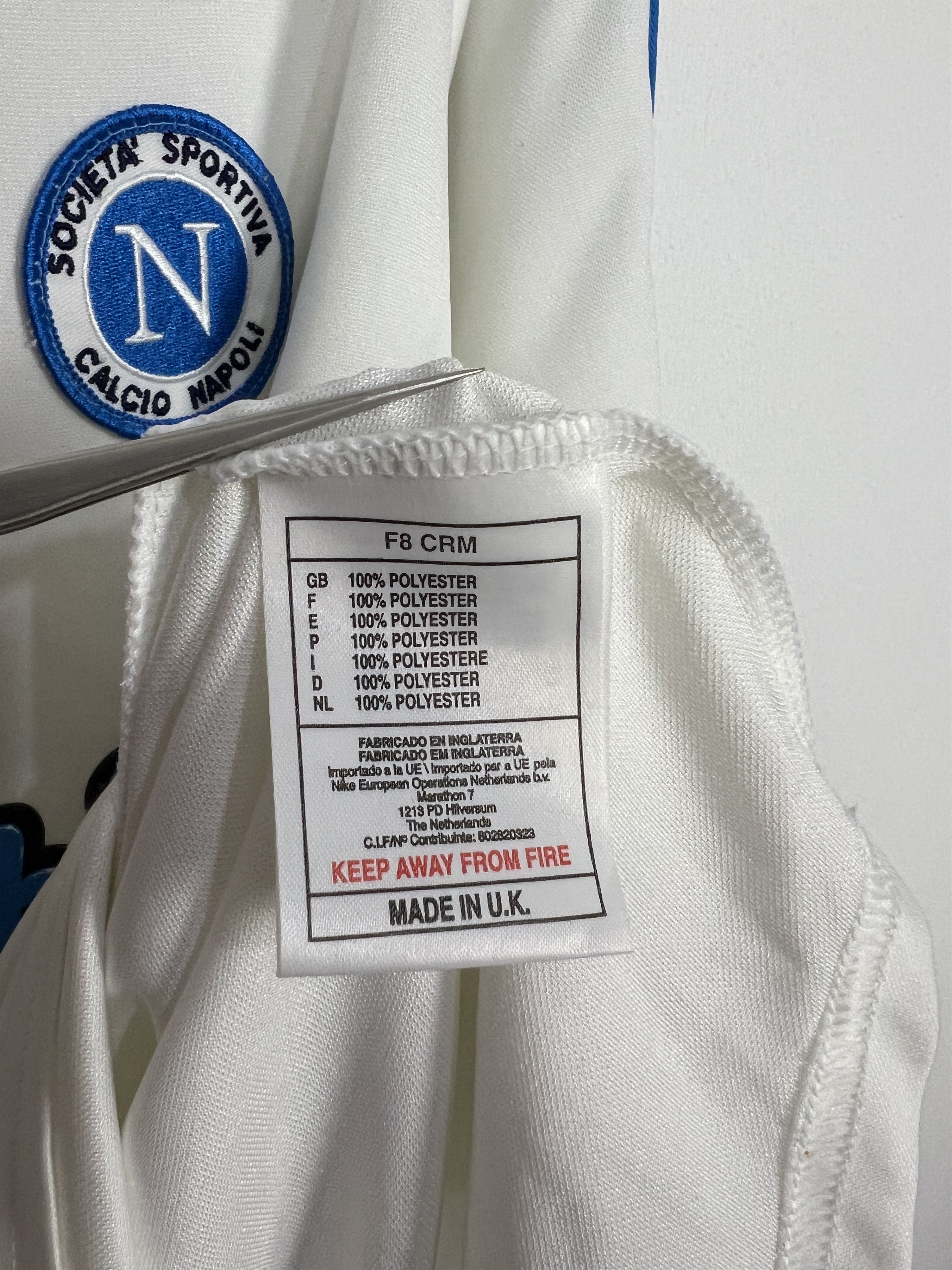 Nike Napoli football shirt Soccer Long Sleeve Maglia Jersey Size US XL / EU 56 / 4 - 7 Thumbnail