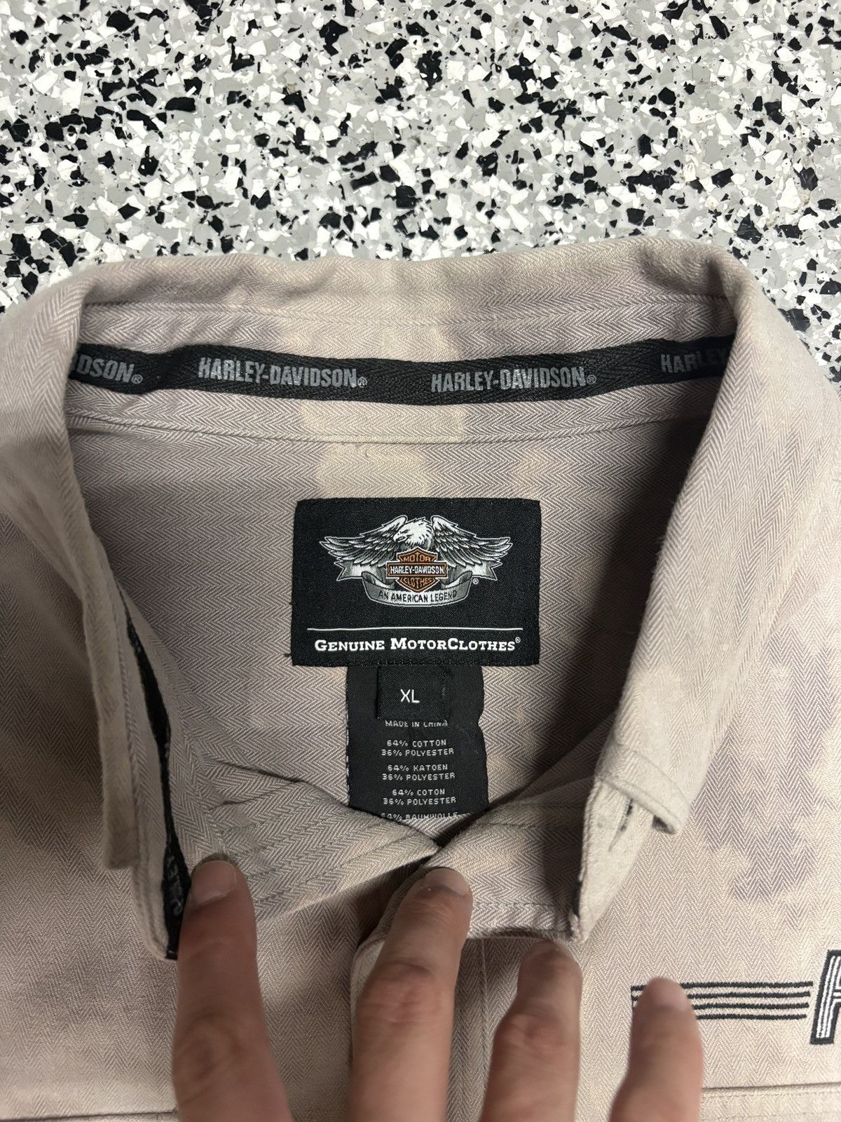 Harley Davidson 2000s Harley Davidson Button Up Mechanic Tee Size XL 0779 Size US XL / EU 56 / 4 - 3 Thumbnail