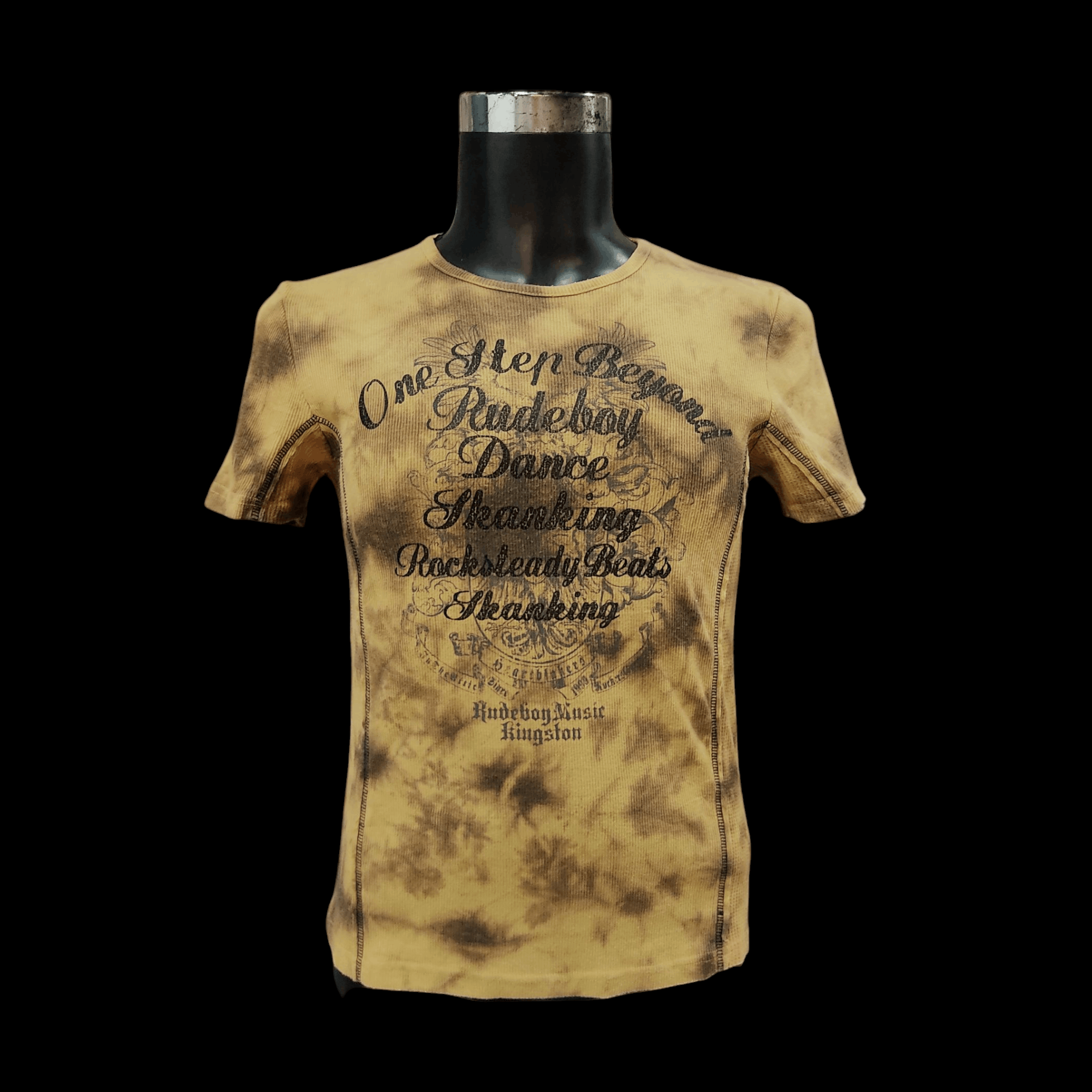 In The Attic Rudeboy Music Rustic Brown Waffle Slim Fit T-shirt Size US M / EU 48-50 / 2 - 1 Thumbnail