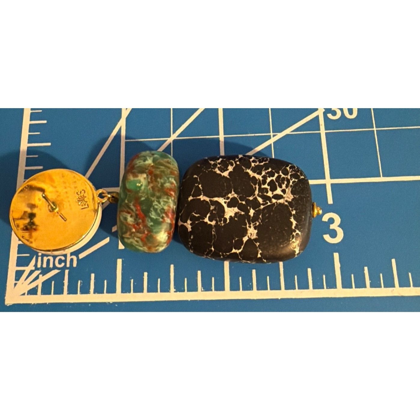 Other Lele Sadoughi Boulder Drop SINGLE Earring Dyed Howlite Repla Size ONE SIZE - 6 Thumbnail