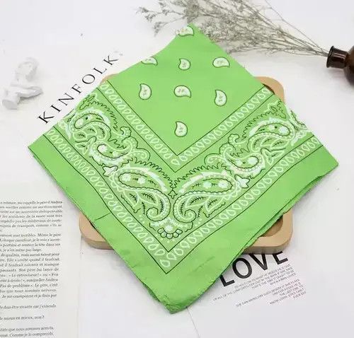 Vintage Vintage Light Green Bandana Size ONE SIZE - 3 Thumbnail