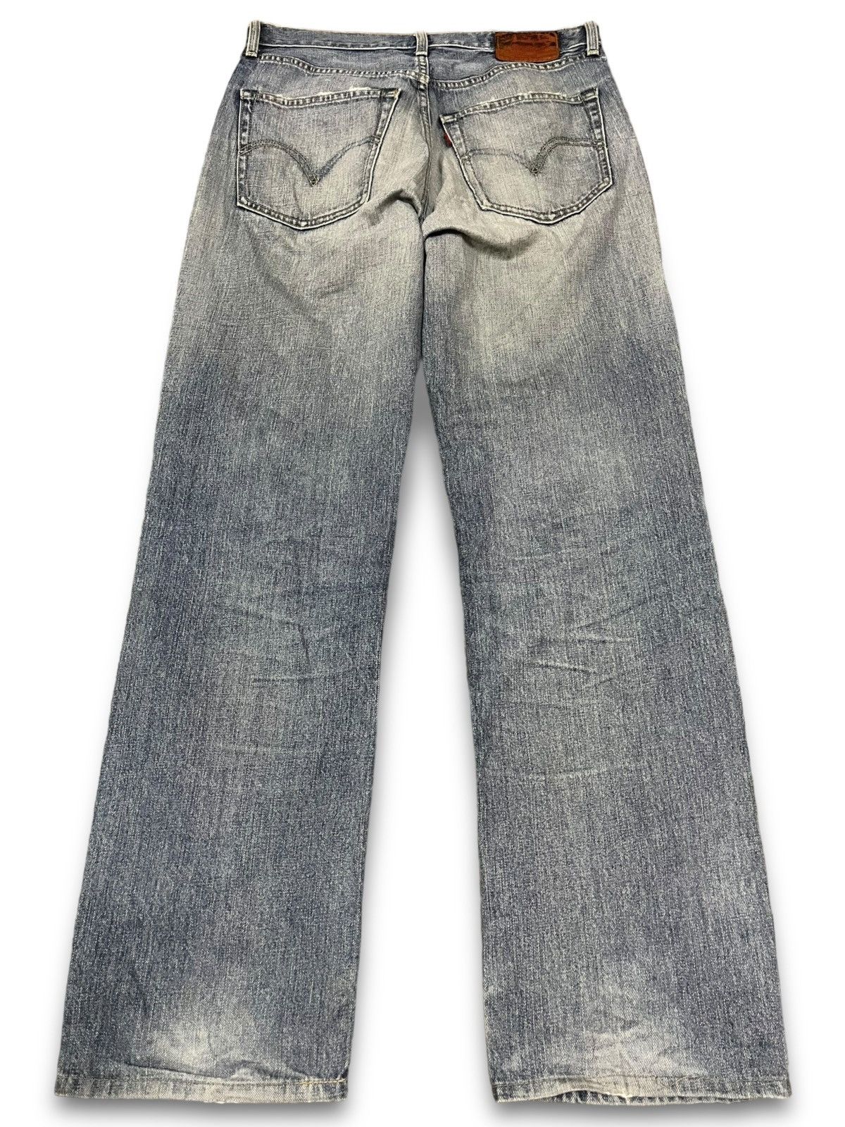 Levi's Vintage 90s Levis 502 Light Wash Distressed Baggy Jeans Size US 32 / EU 48 - 2 Thumbnail