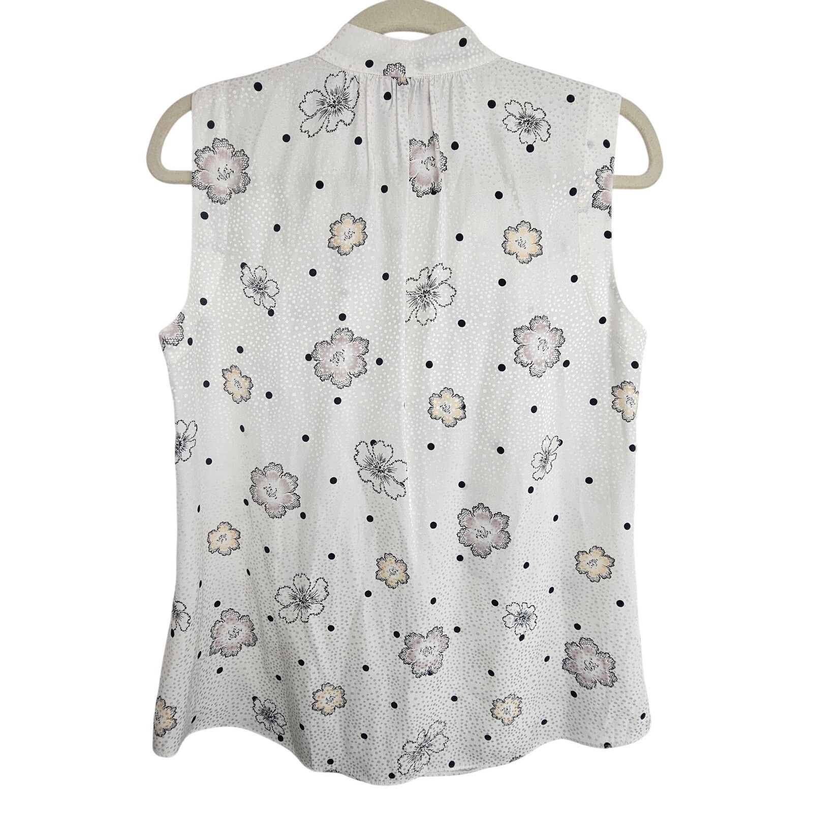 Rebecca Taylor Rebecca Taylor Floral Silk Top Size 4 Quiet Luxury Designer Size S / US 4 / IT 40 - 7 Thumbnail