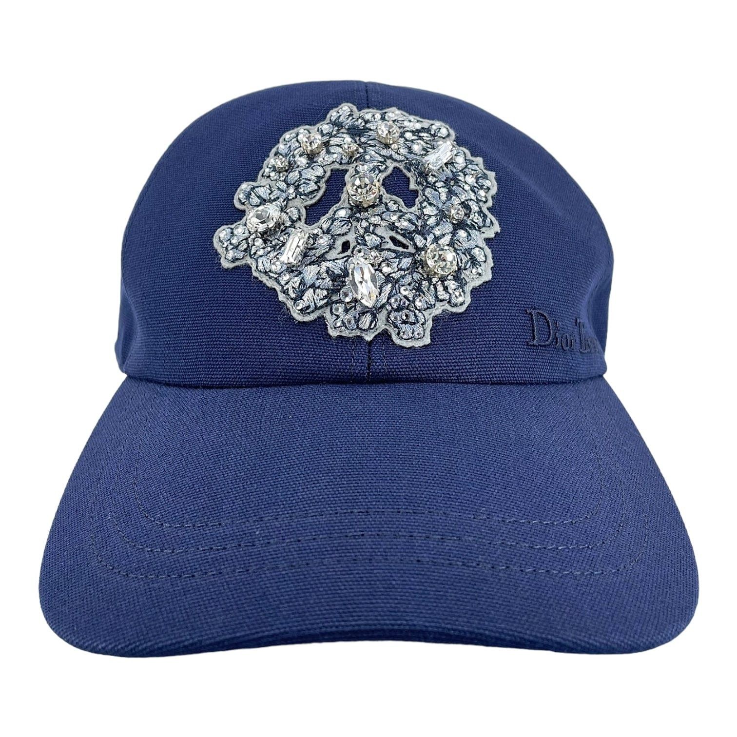 Baseball Cap Dior Denim Hat Dior X Denim Tears Crystal Wreath