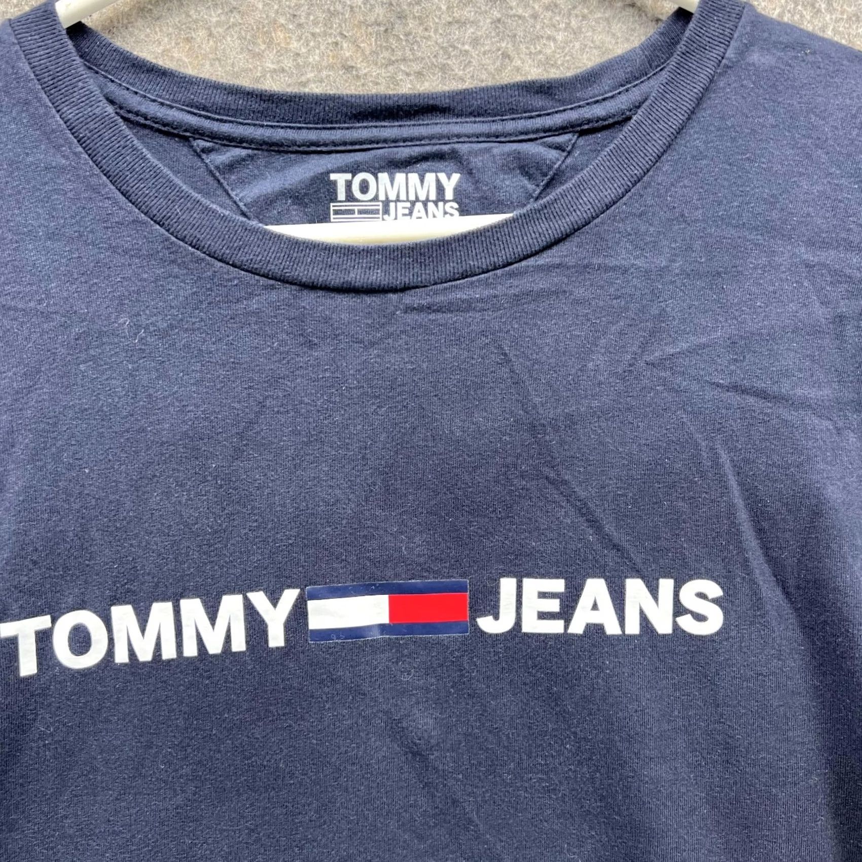 Tommy Hilfiger Tommy Hilfiger Shirt Women Large Blue Navy Crewneck Cotton Vintage Top Shirt Size L / US 10 / IT 46 - 4 Thumbnail