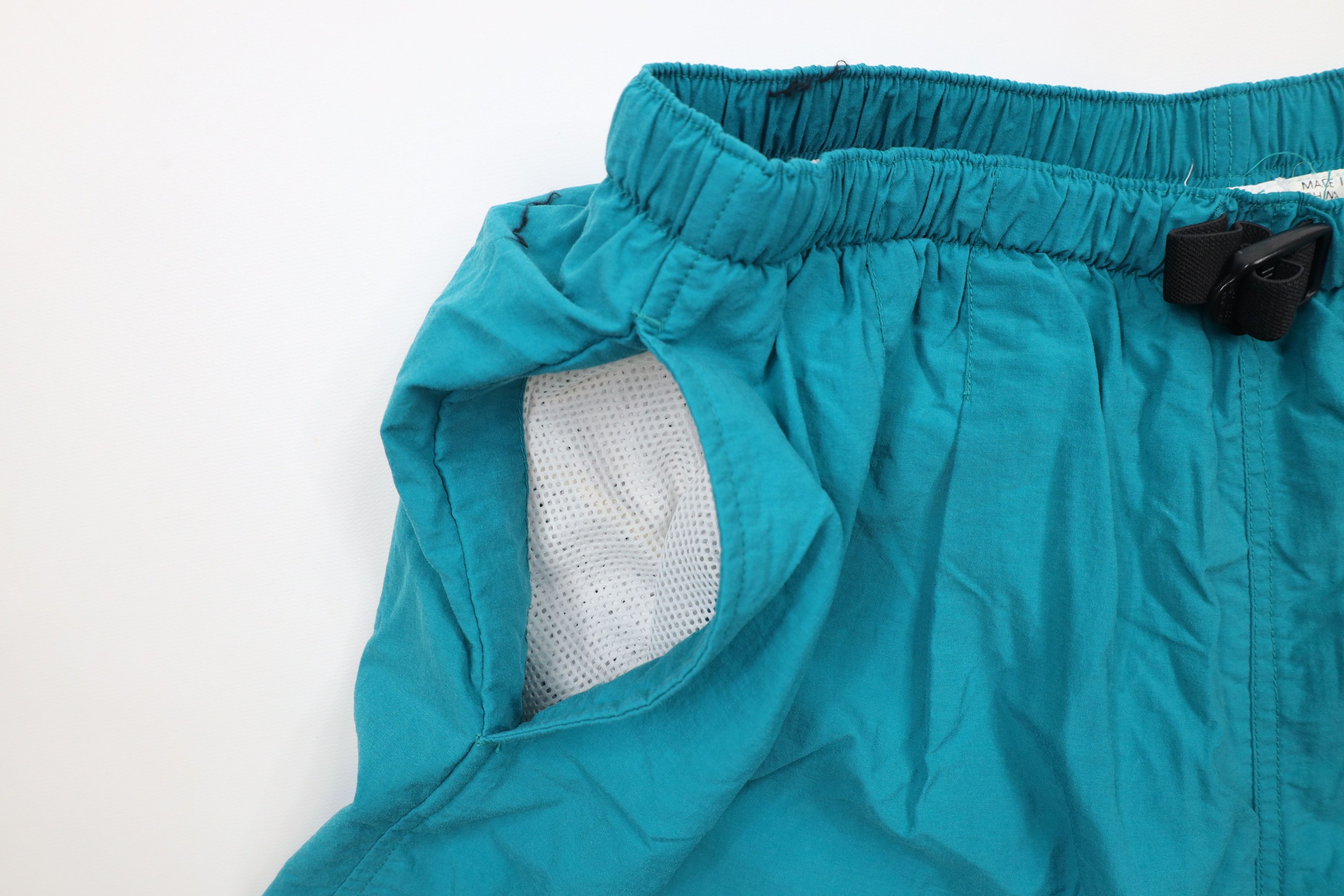 Columbia × Vintage Vintage 90s Columbia Out Belted Lined Above Knee Shorts Teal Size US 36 / EU 52 - 7 Thumbnail