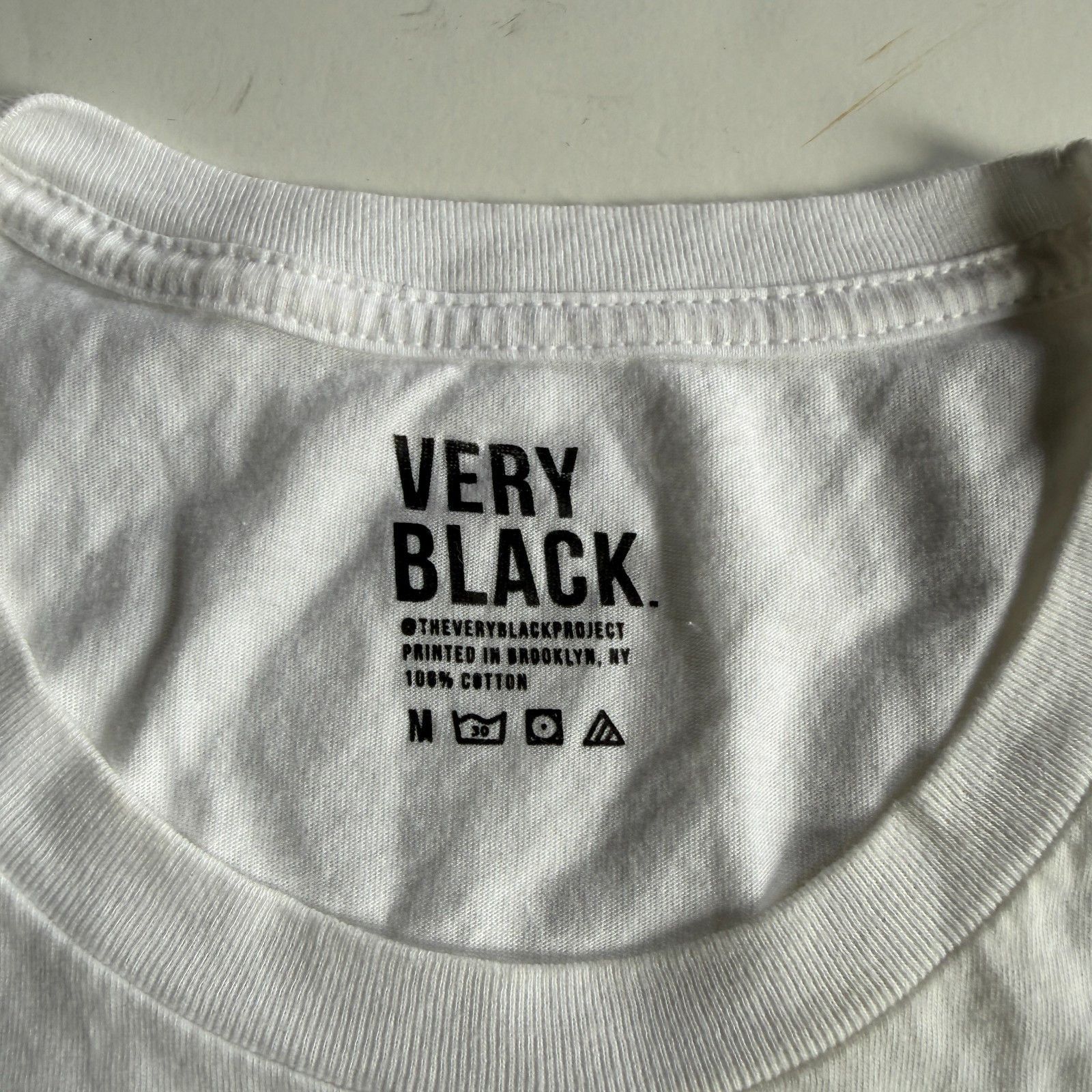 Other The Very Black Project White Graphic T-Shirt White Logo Tee Size US M / EU 48-50 / 2 - 3 Thumbnail