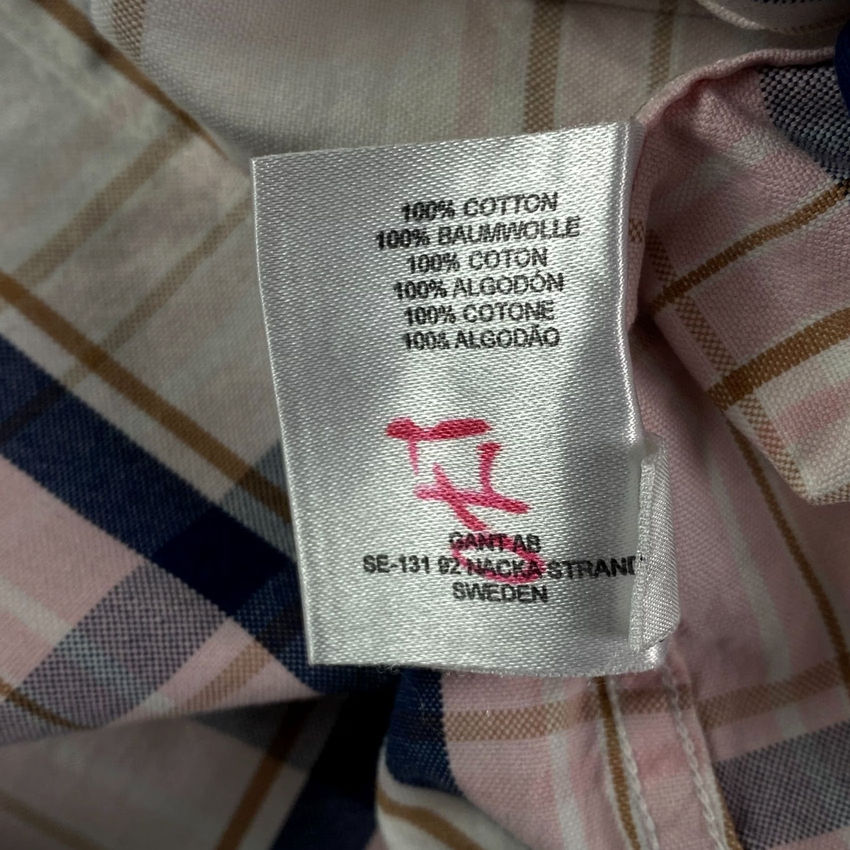 Gant GANT Mens Shirt Short Sleeve Size M Regular Fit Multicolor Button-Up Size US M / EU 48-50 / 2 - 5 Thumbnail