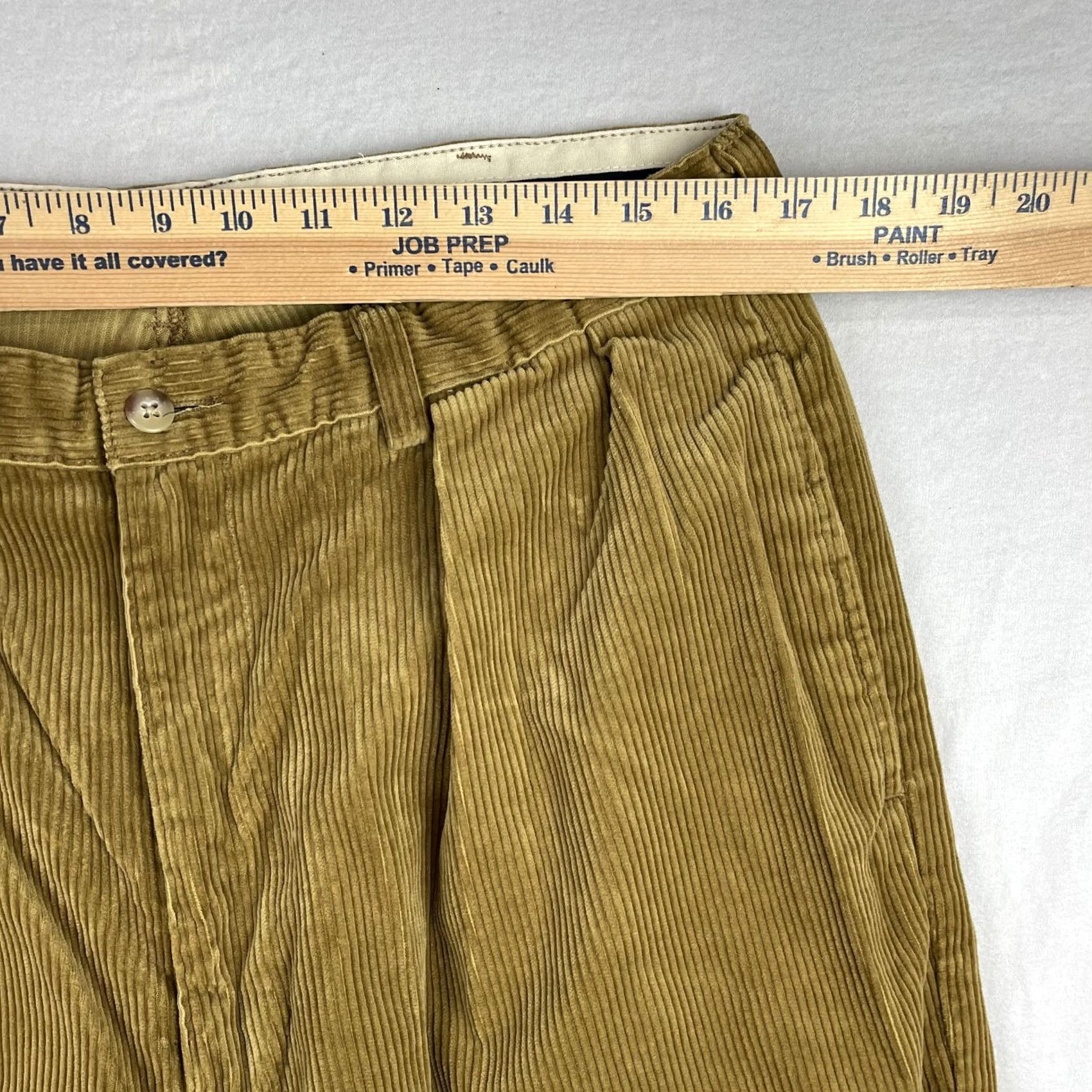 Polo Ralph Lauren VINTAGE Polo Ralph Lauren Pants Mens 36x32 Tan Corduroy Pleated Made USA 90s Size US M / EU 48-50 / 2 - 2 Thumbnail