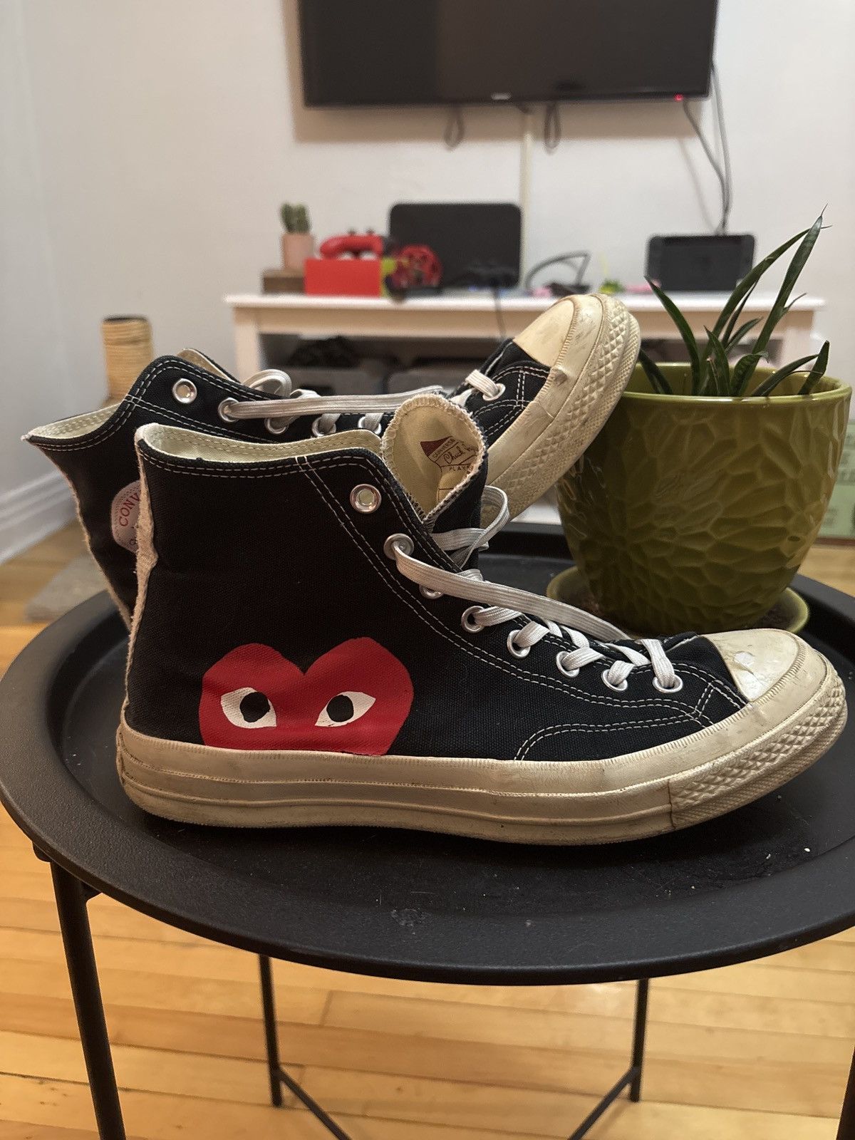Comme des Garcons Comme Des Garçons Converse Black Chuck Taylor Size US 9.5 / EU 42-43 - 2 Thumbnail