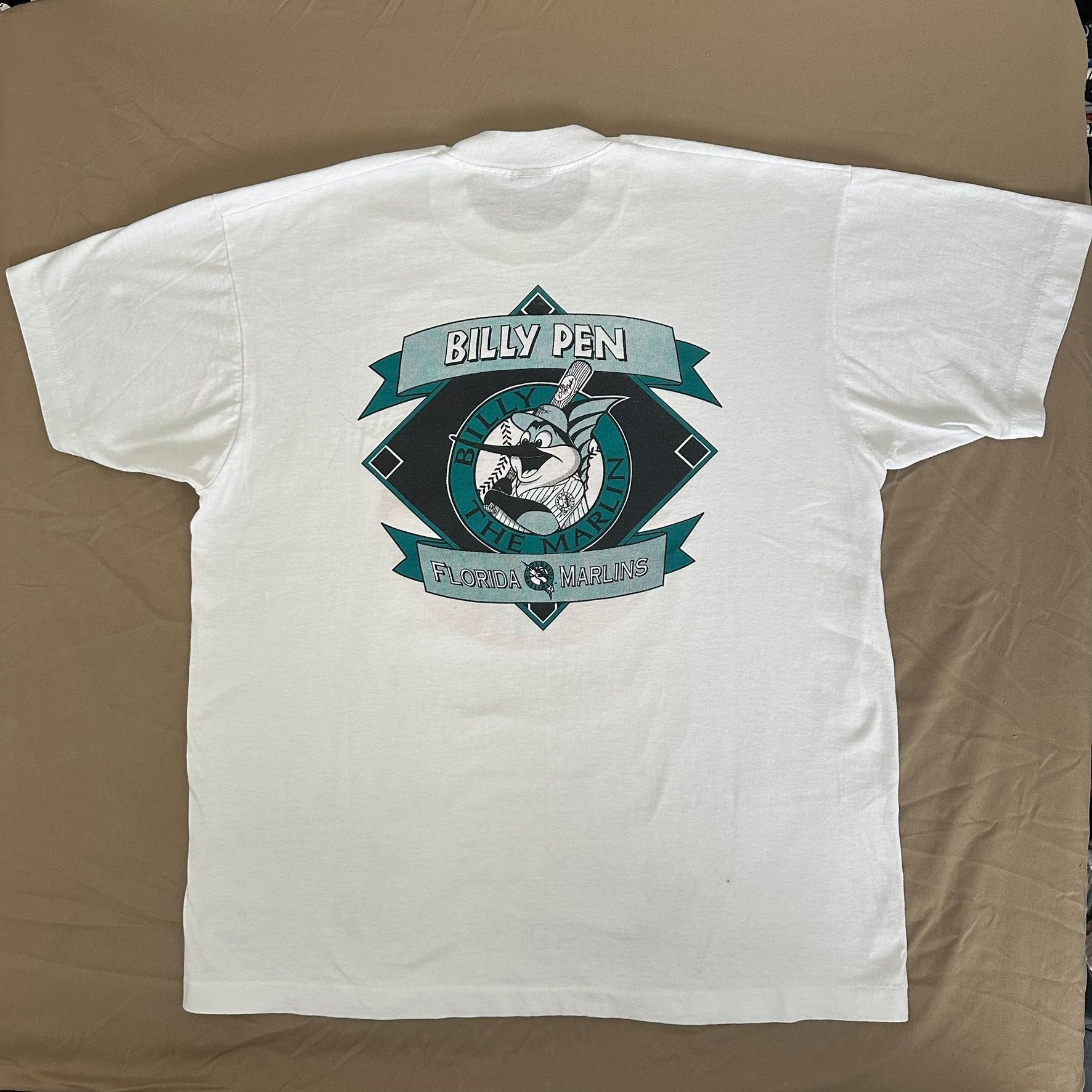 Coca Cola Vintage 90s Coca Cola Florida Marlins T-Shirt Billy Mascot L Size US XL / EU 56 / 4 - 5 Thumbnail