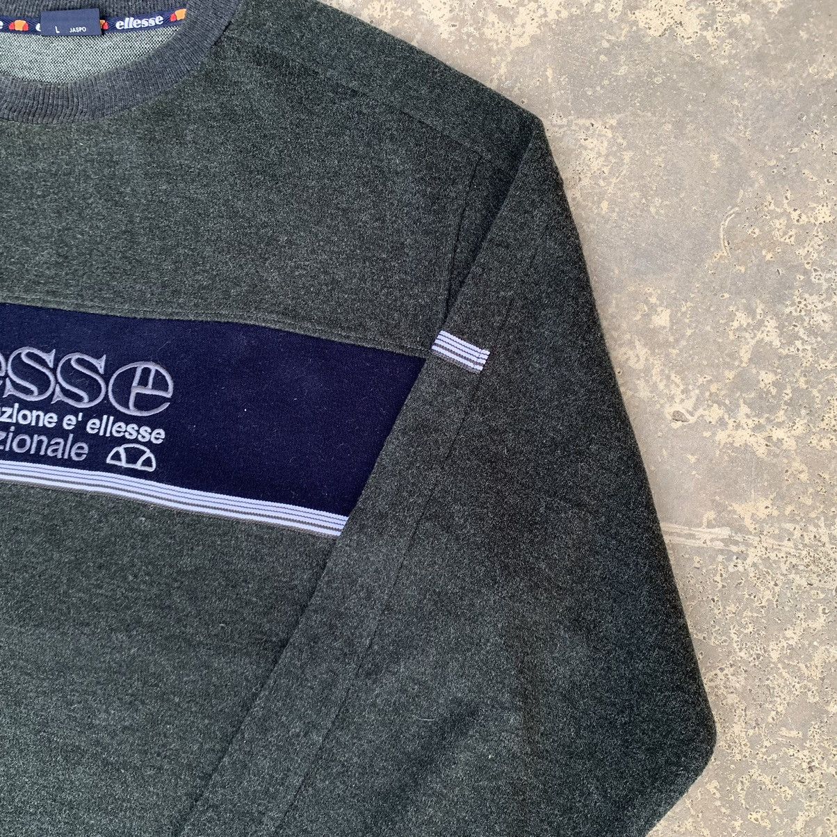 Ellesse × Vintage Vintage 90s Wool Ellesse Sweatshirt Embroidered Logo Size US L / EU 52-54 / 3 - 6 Thumbnail
