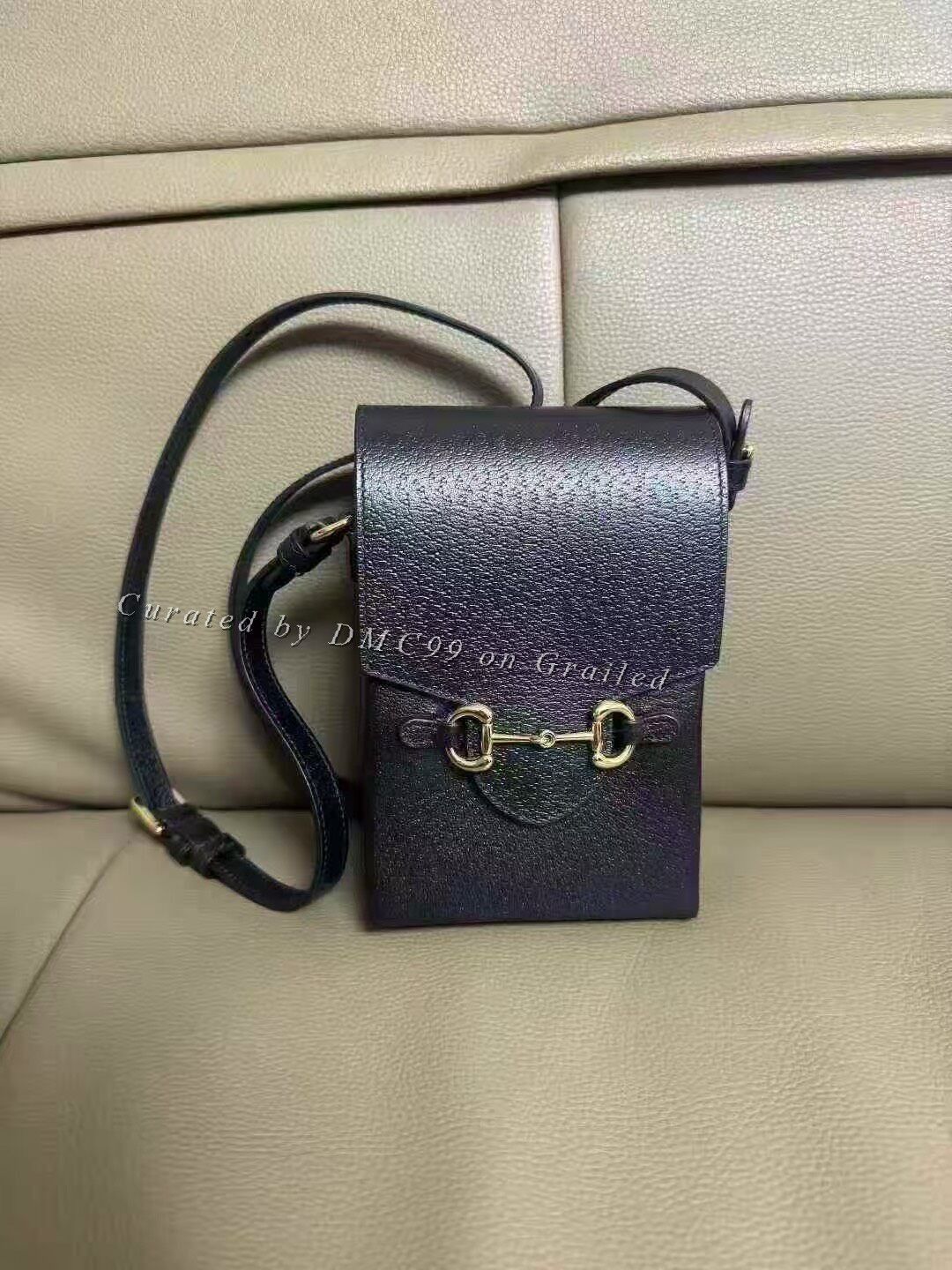 Gucci Gucci Horsebit 1955 Mini Leather Phone Bag Size ONE SIZE - 1 Thumbnail