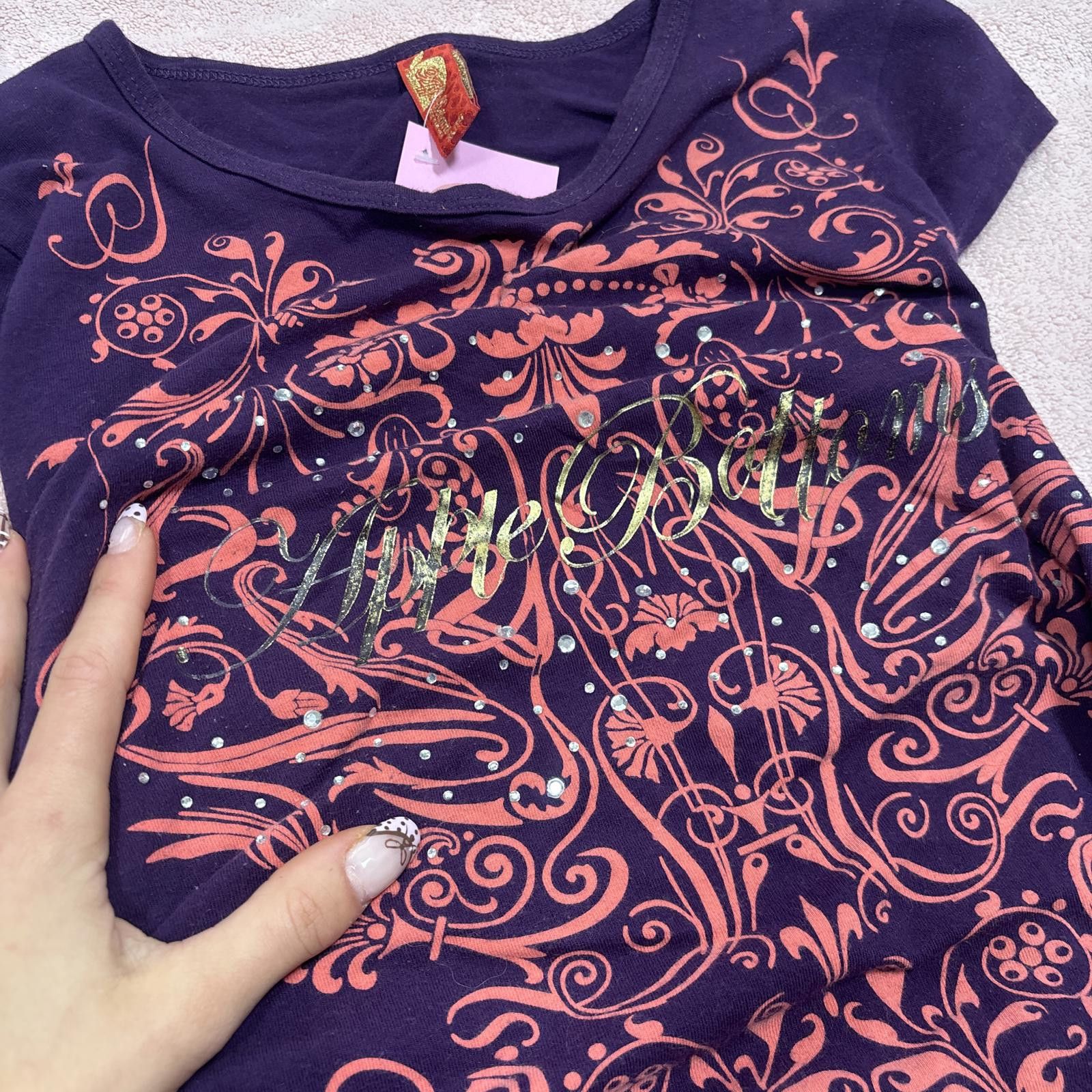 Other y2k purple apple bottoms baby tee Size XL / US 12-14 / IT 48-50 - 4 Thumbnail