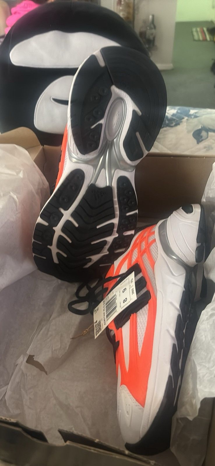 Adidas Orange and white adidstar 2.0 Size US 8 / EU 41 - 5 Thumbnail