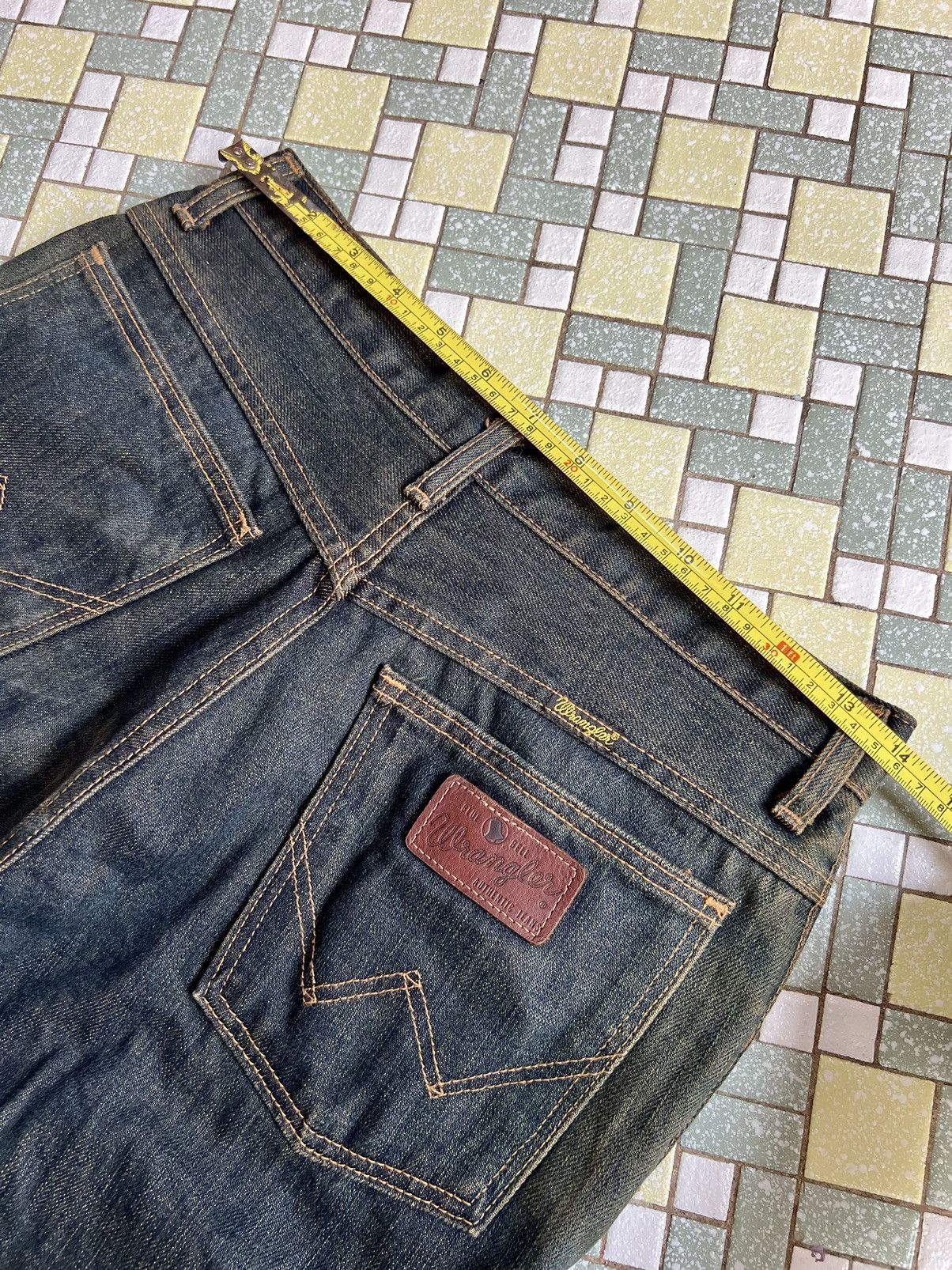 Japanese Brand × Wrangler Wrangler Western Style Faded Blue Flared Jeans Size US 28 / EU 44 - 10 Thumbnail
