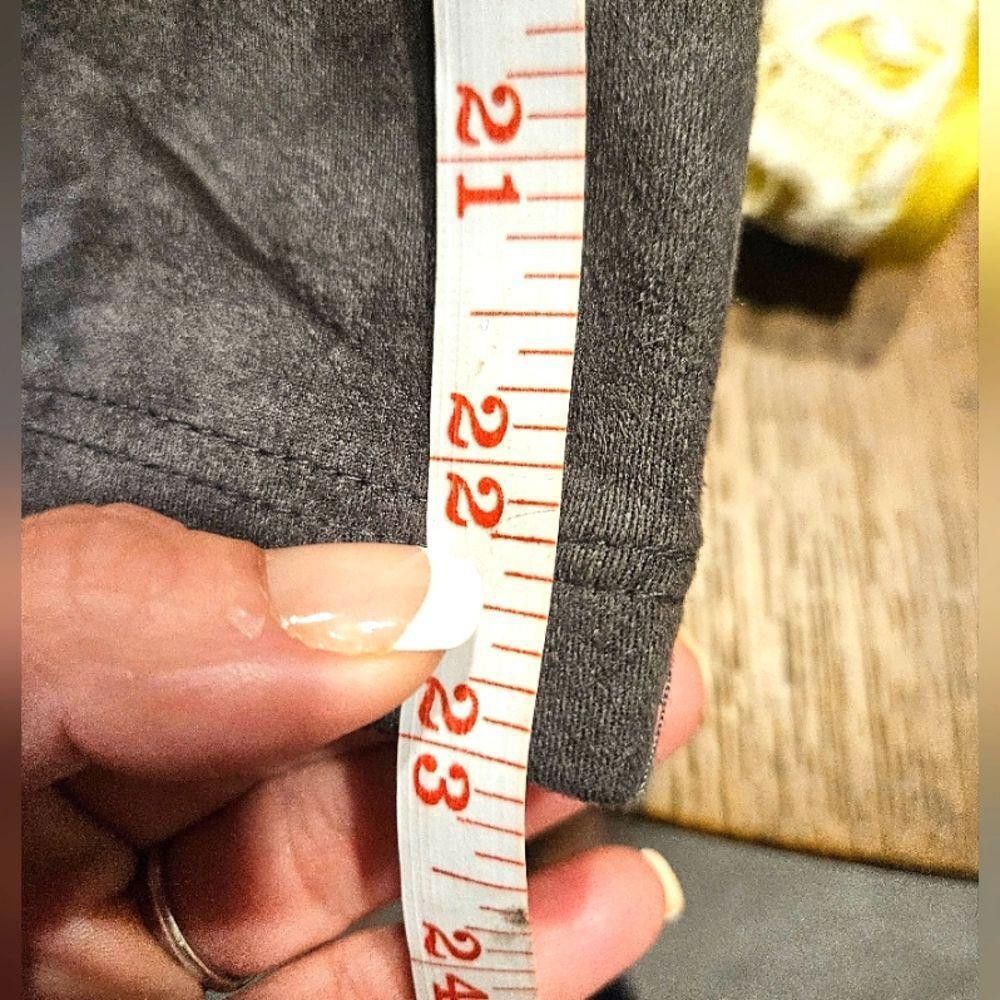 Designer NWT 2Sable boutique gray suede stretch skirt Size 36" / US 14 / IT 50 - 7 Thumbnail