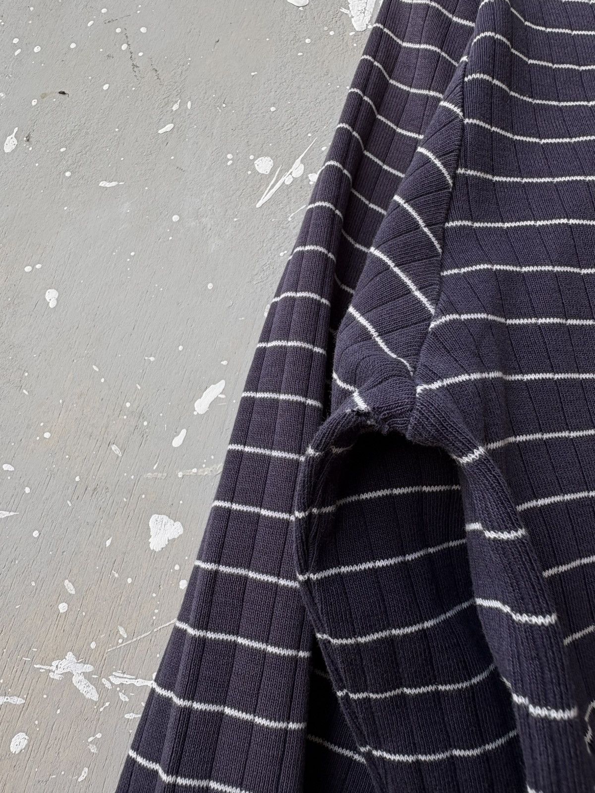 Polo Ralph Lauren Distressed Polo Ralph Lauren Ribbed Striped Long Sleeve Tee Size US L / EU 52-54 / 3 - 11 Thumbnail