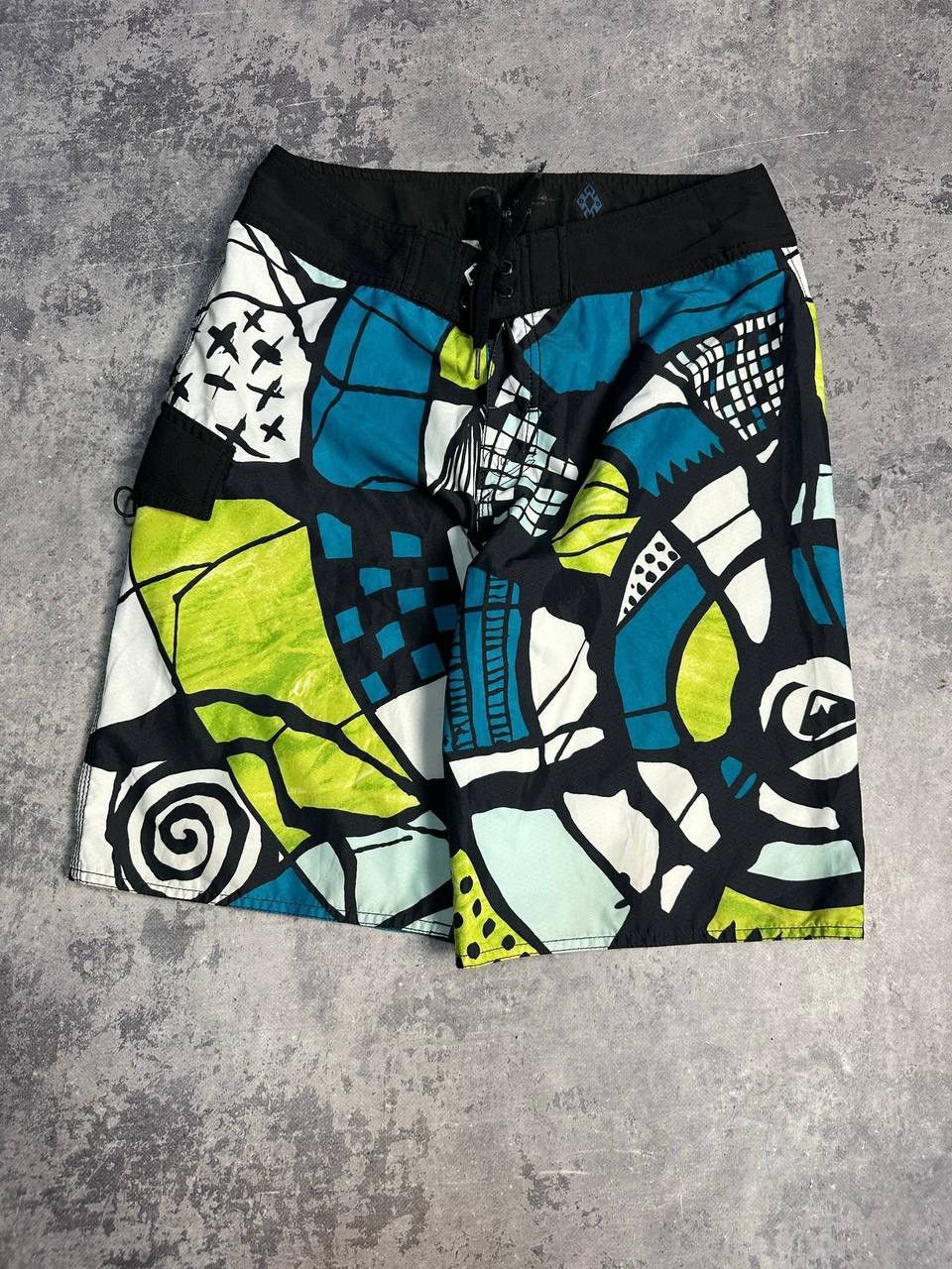 Quiksilver Vintage Y2K QuikSilver Big Spell Out Logo Board Shorts Size US 30 / EU 46 - 1 Thumbnail