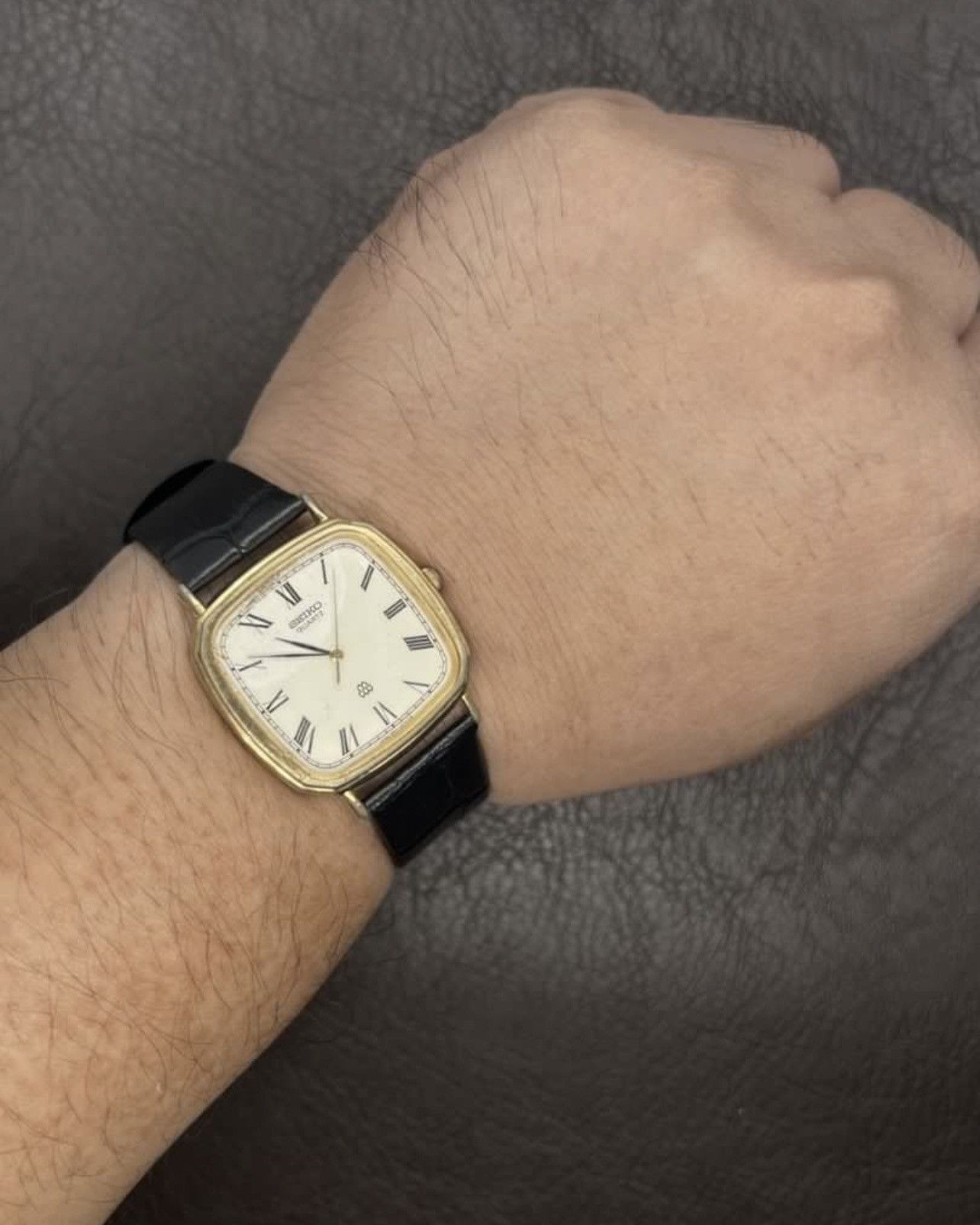 Seiko Vintage 80s Seiko Tank Twin Quartz Roman Dial Size ONE SIZE - 2 Thumbnail