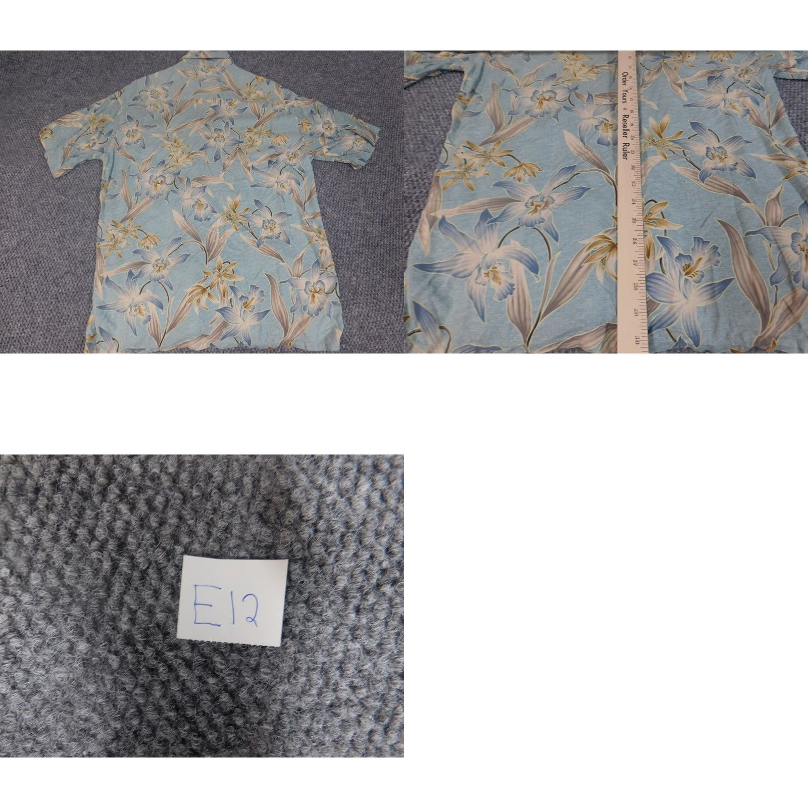 Croft & Barrow Croft & Barrow Mens Shirt Medium Green Floral Button-Down Rayon Hawaiian Short Sleeve Regular Collar Size US M / EU 48-50 / 2 - 8 Thumbnail