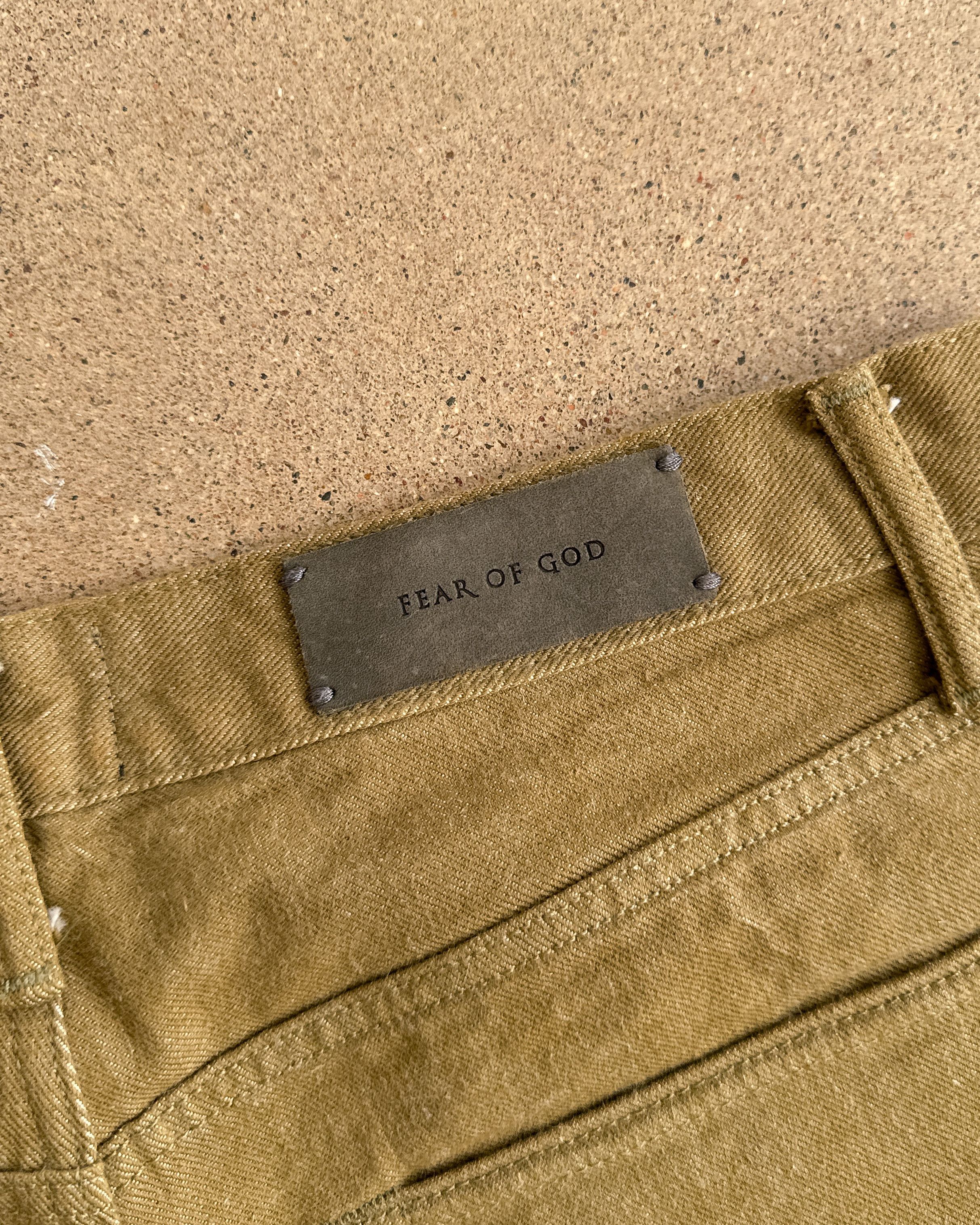Fear of God Fear Of God Jeans Fifth Collection Gold Olive Green Selvedge Size US 34 / EU 50 - 11 Thumbnail