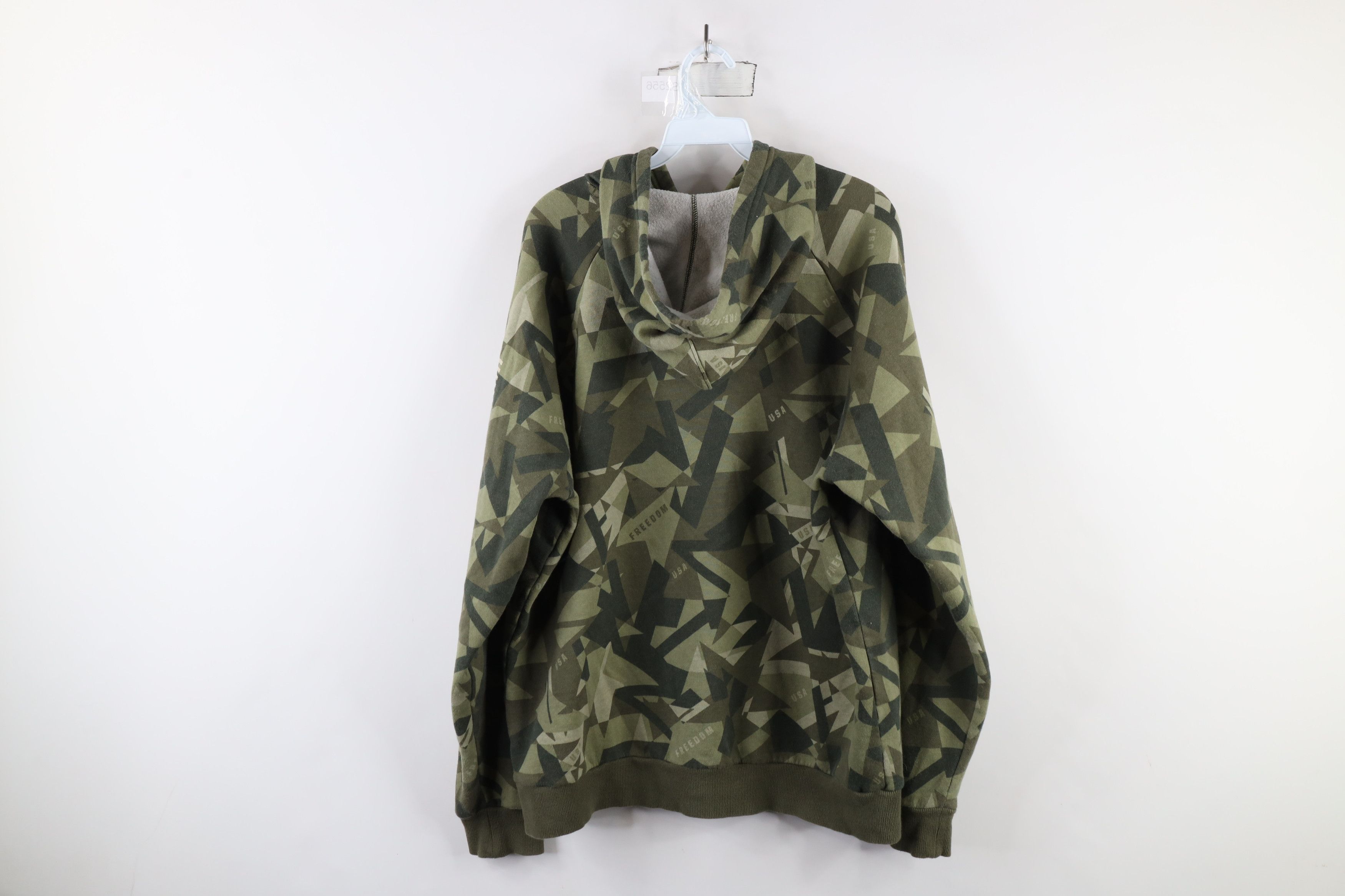 Under Armour × Vintage Under Armour Freedom Flag Camouflage Hoodie Sweatshirt Size US L / EU 52-54 / 3 - 11 Thumbnail