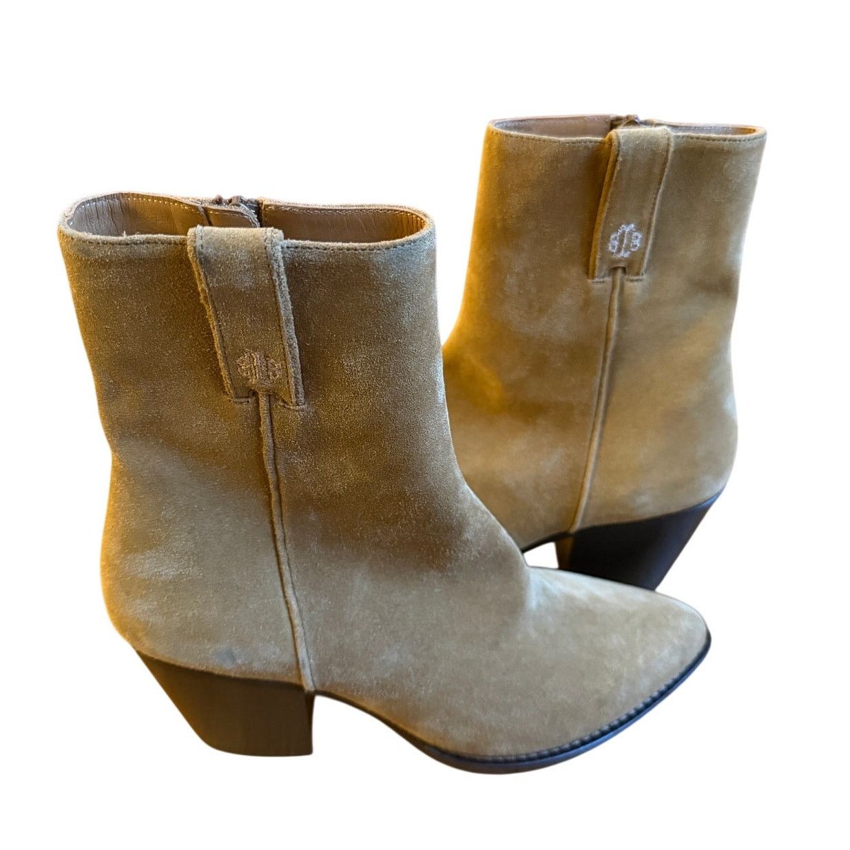 Maje Maje *New Without Box* Suede Caramel Ankle Boots Size US 7.5 / IT 37.5 - 5 Thumbnail