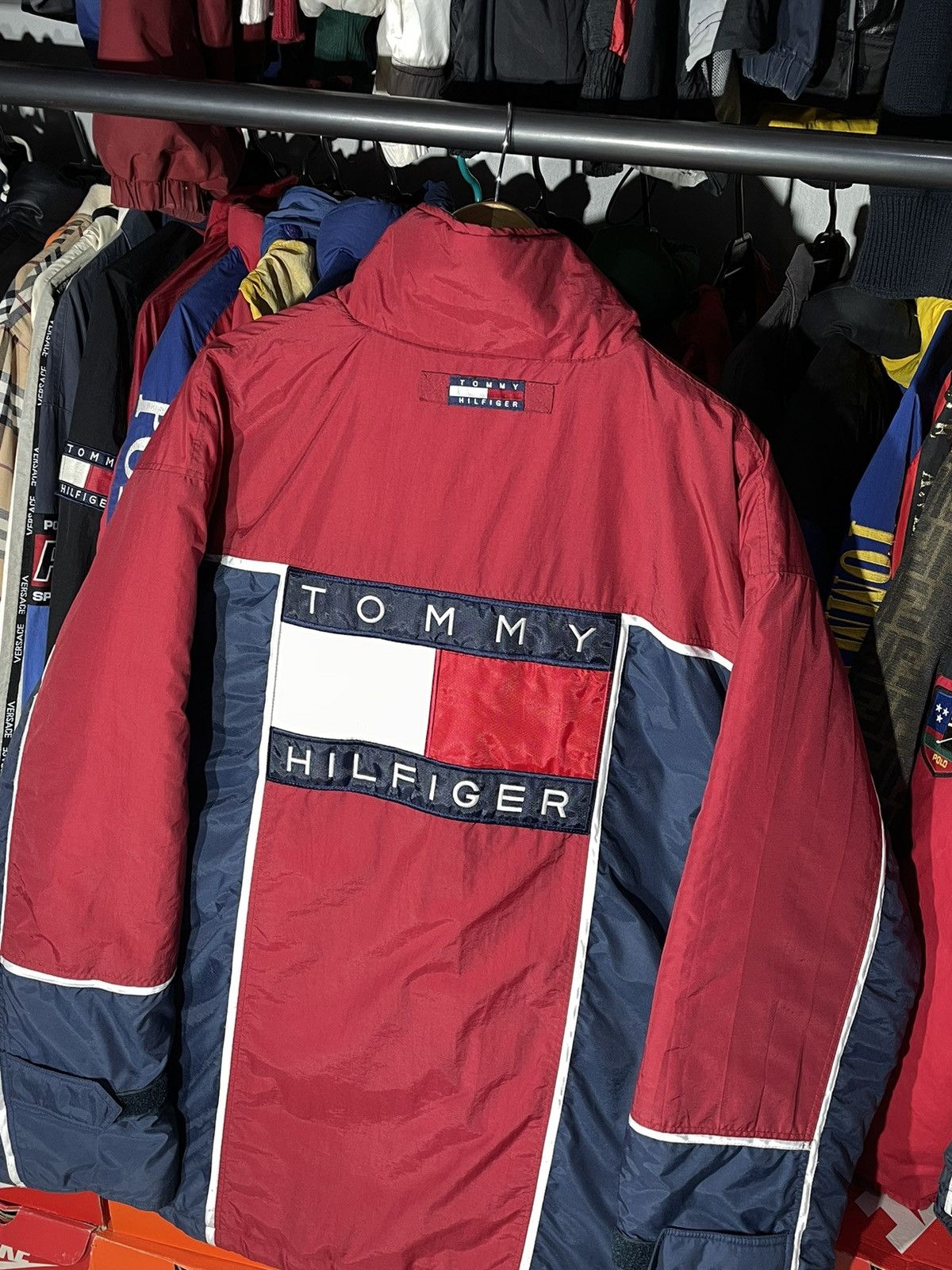 Tommy Hilfiger × Vintage Jacket Tommy Hilfiger Big Flag 90’s Vintage Size US XL / EU 56 / 4 - 3 Thumbnail