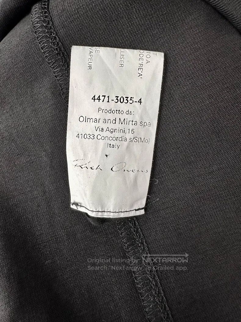 Rick Owens Rick Owens 2015 SS Long Black Crew Neck short sleeves Size US L / EU 52-54 / 3 - 6 Thumbnail