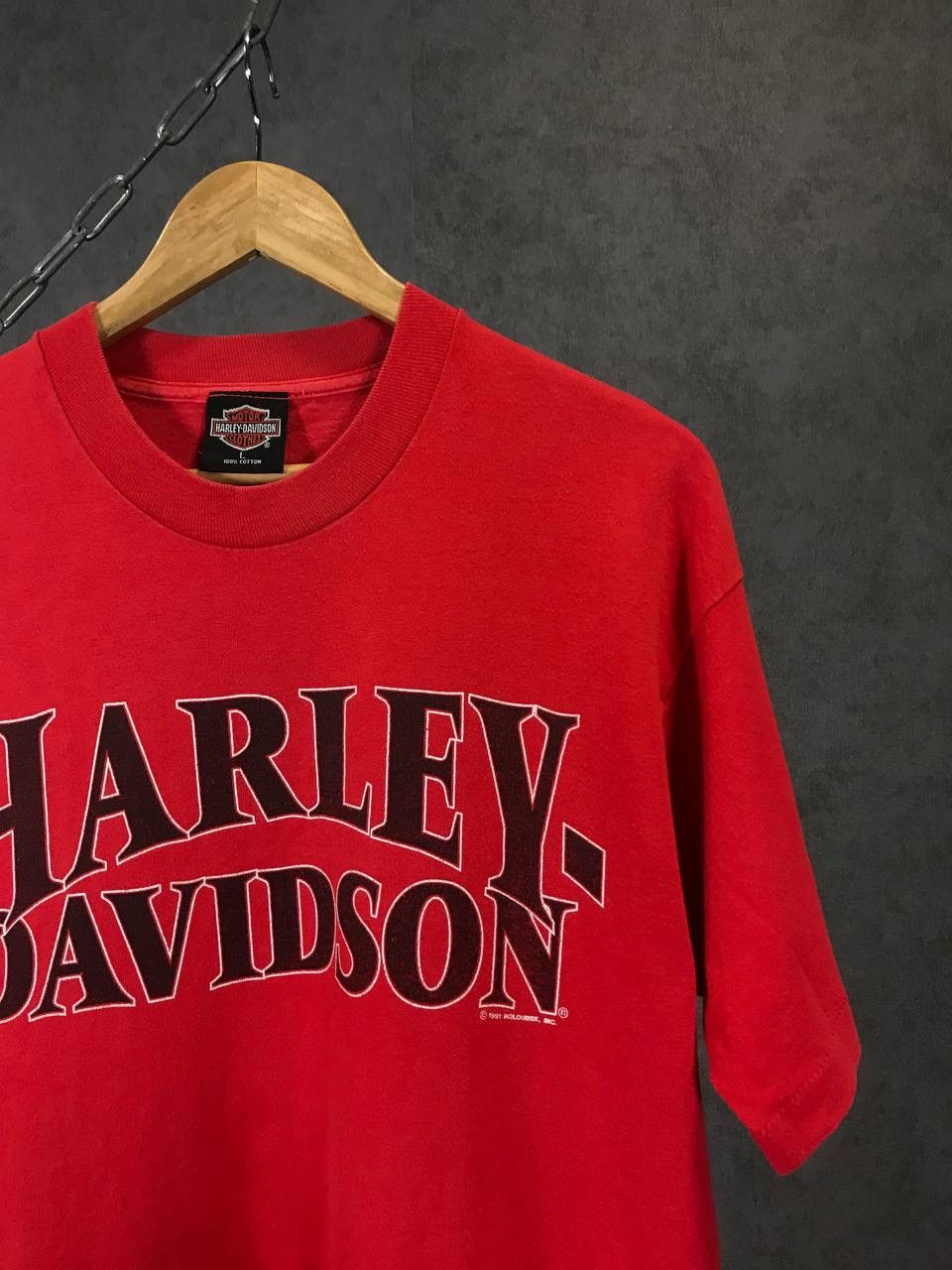 Harley Davidson × Vintage Harley Davidson 1991 vintage rock made in USA tee Size US L / EU 52-54 / 3 - 2 Thumbnail