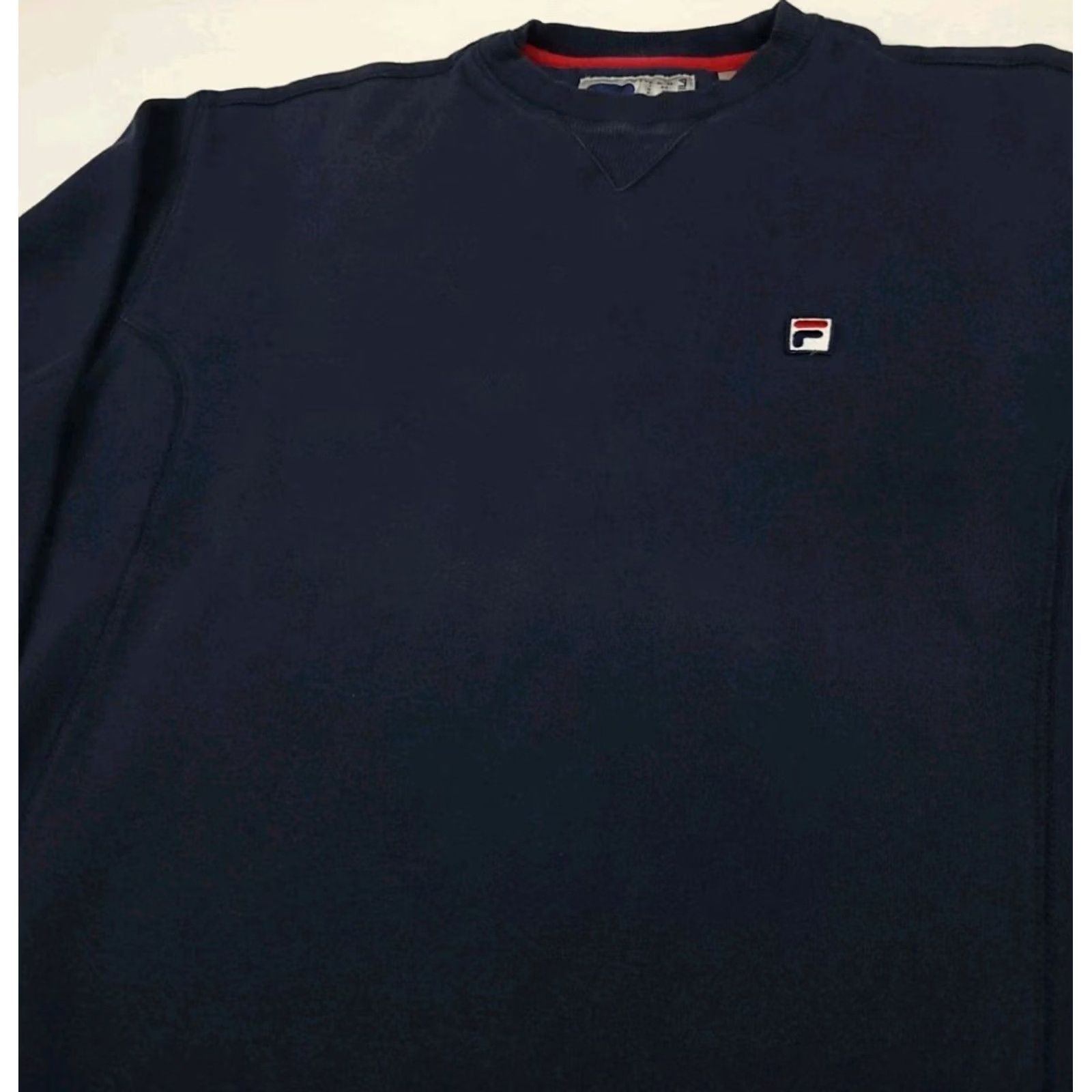 Fila Vintage FILA Logo Sweatshirt Navy S Mens Crew Neck Pullover Athletic Worn Faded USA Small Logo 90s Y2K Size US S / EU 44-46 / 1 - 3 Thumbnail