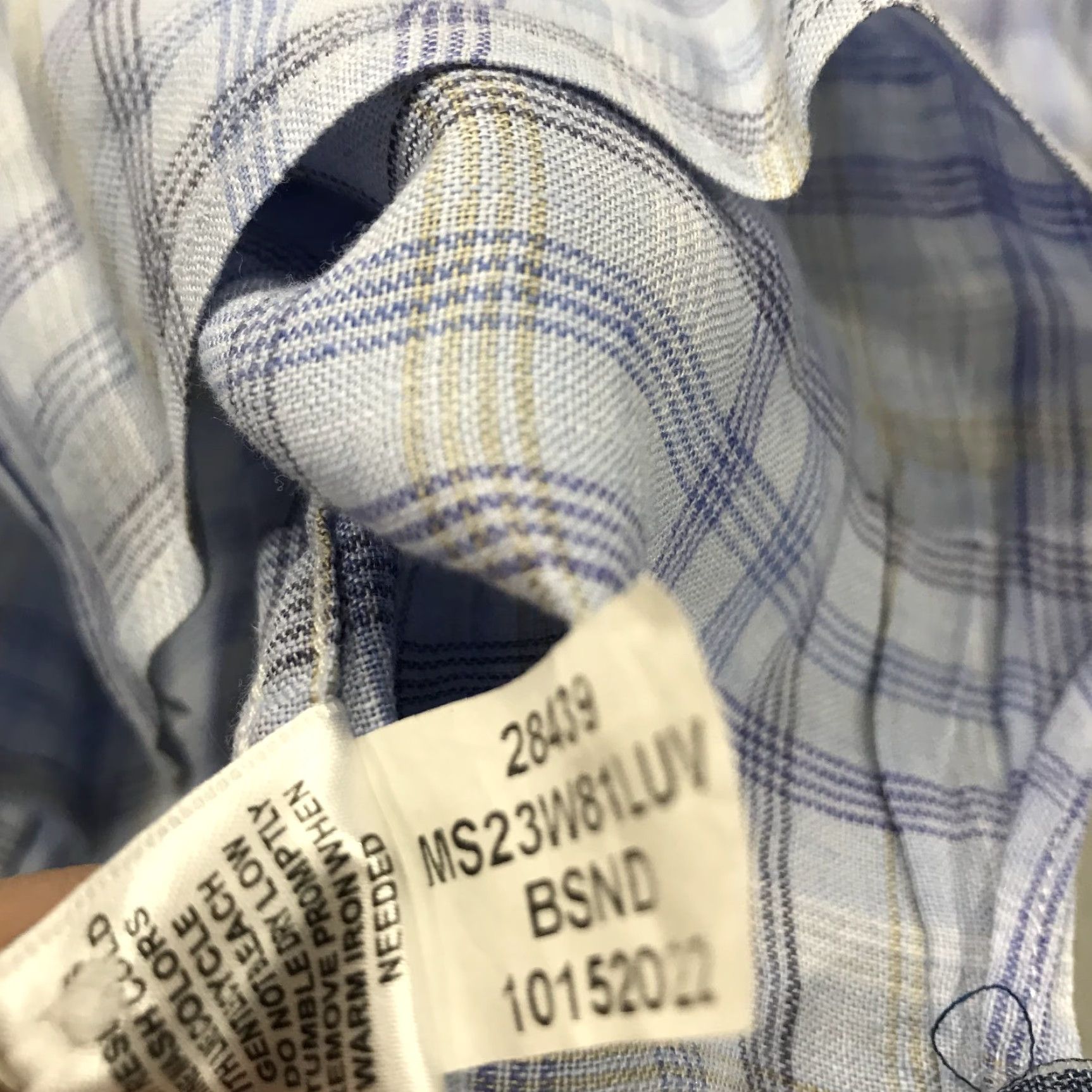 Peter Millar Peter Millar Shirt Mens XL Blue Check 100% Linen Beachwood Sport Casual Button-Up Short Description: None Size US XL / EU 56 / 4 - 5 Thumbnail