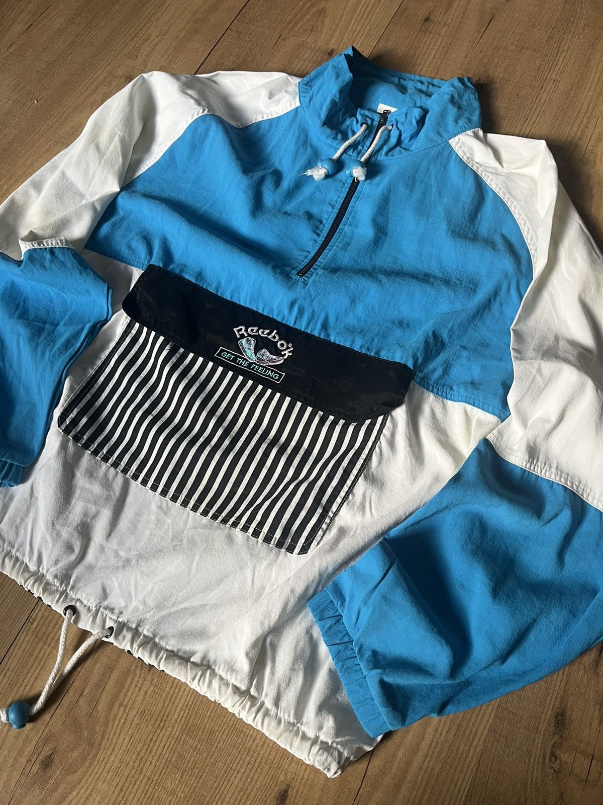 Reebok × Vintage Vintage Rare 90’s Reebok Get The Feeling jacket Size US M / EU 48-50 / 2 - 2 Thumbnail