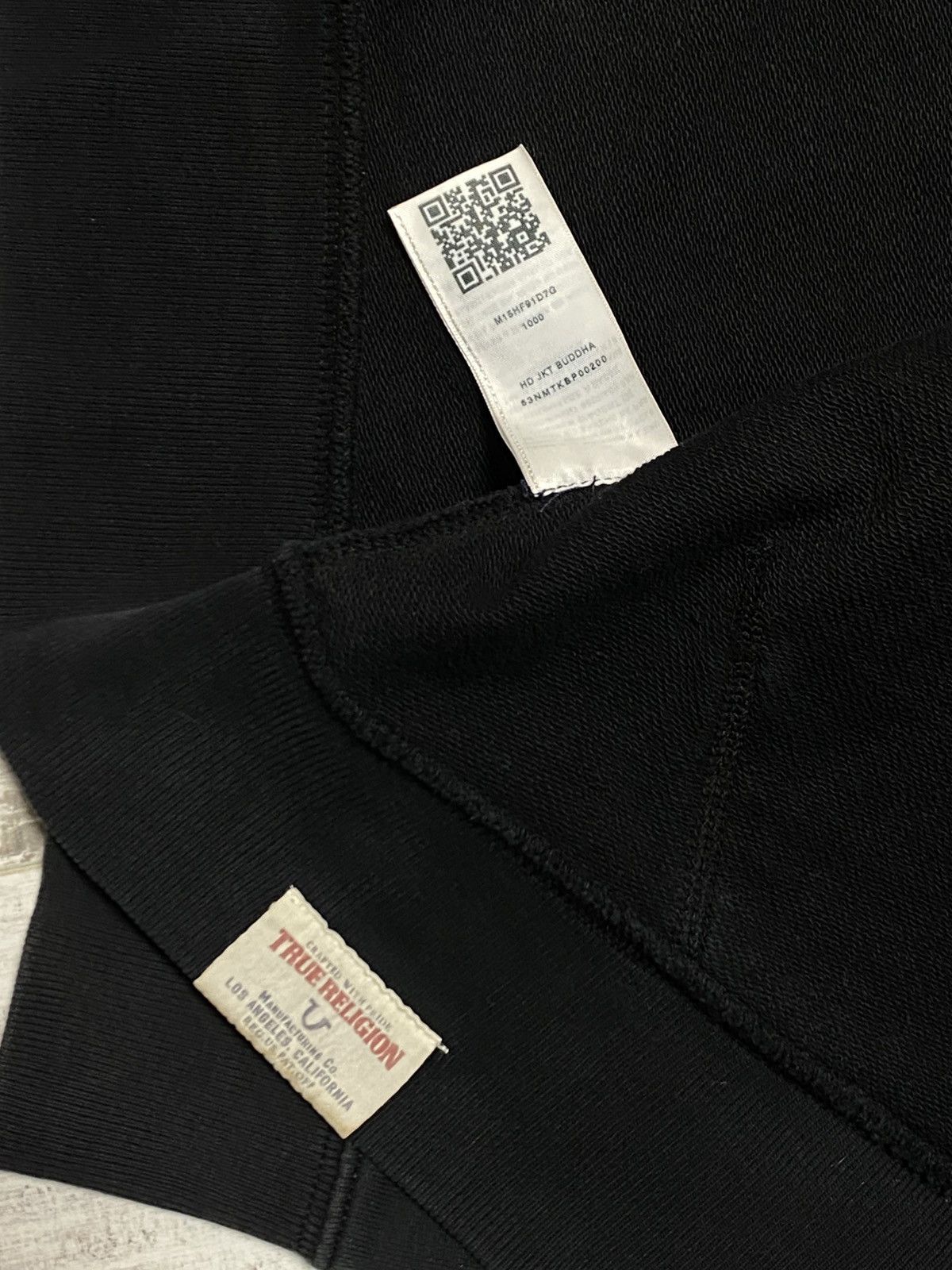 True Religion 💥VINTAGE TRUE RELIGION BIG BACK LOGO FADED ZIP HOODIE Y2K Size US XL / EU 56 / 4 - 8 Thumbnail