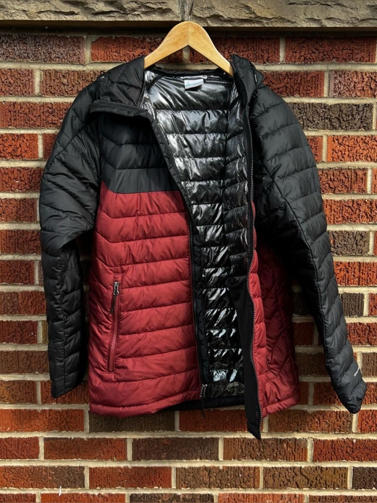 Columbia Columbia Black and Red Thermal Interior Puffer Jacket Coat Size US M / EU 48-50 / 2 - 1 Thumbnail