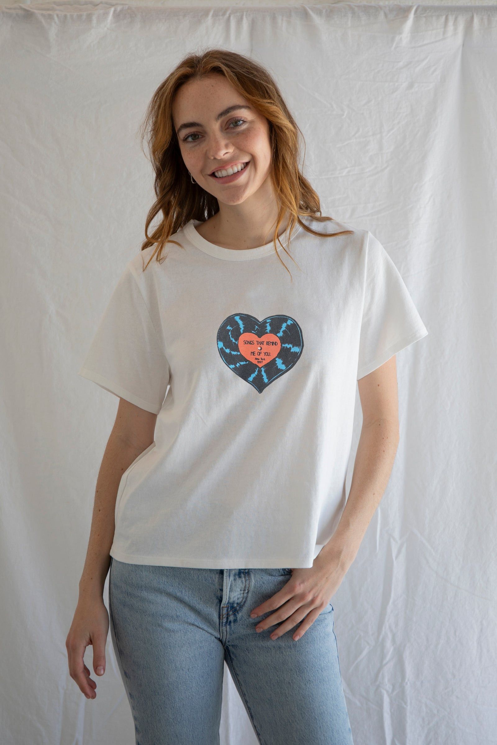 Designer × Vintage Vinyl Tee – Songs That Remind Me of You Size L / US 10 / IT 46 - 1 Thumbnail