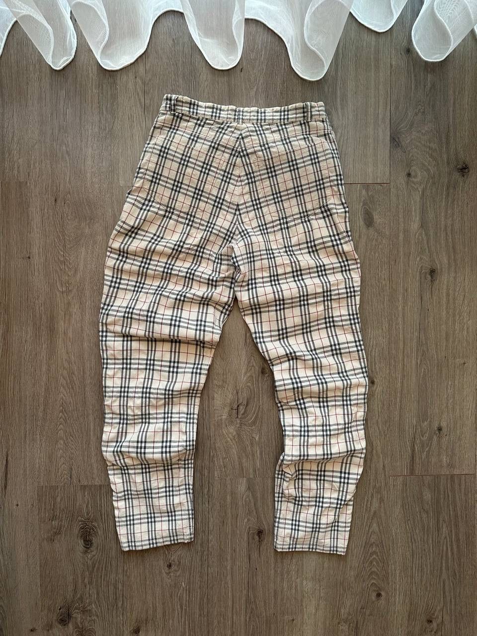Burberry × Vintage Vintage Burberry Beige Nova Check Pants Size US 31 - 15 Thumbnail
