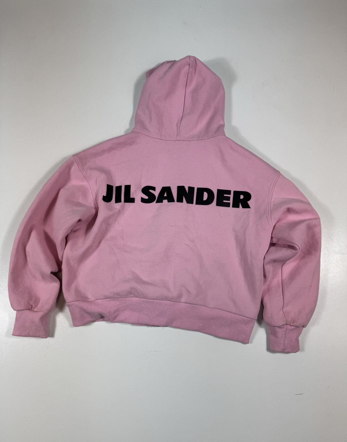 Jil Sander vintage jil sander hoodie pink big logo Size L / US 10 / IT 46 - 1 Thumbnail