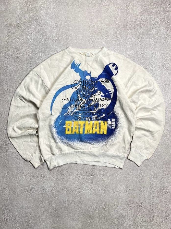DC Comics Vintage Batman DC Comics Boxy Crewneck Sweatshirt L Size US L / EU 52-54 / 3 - 1 Thumbnail