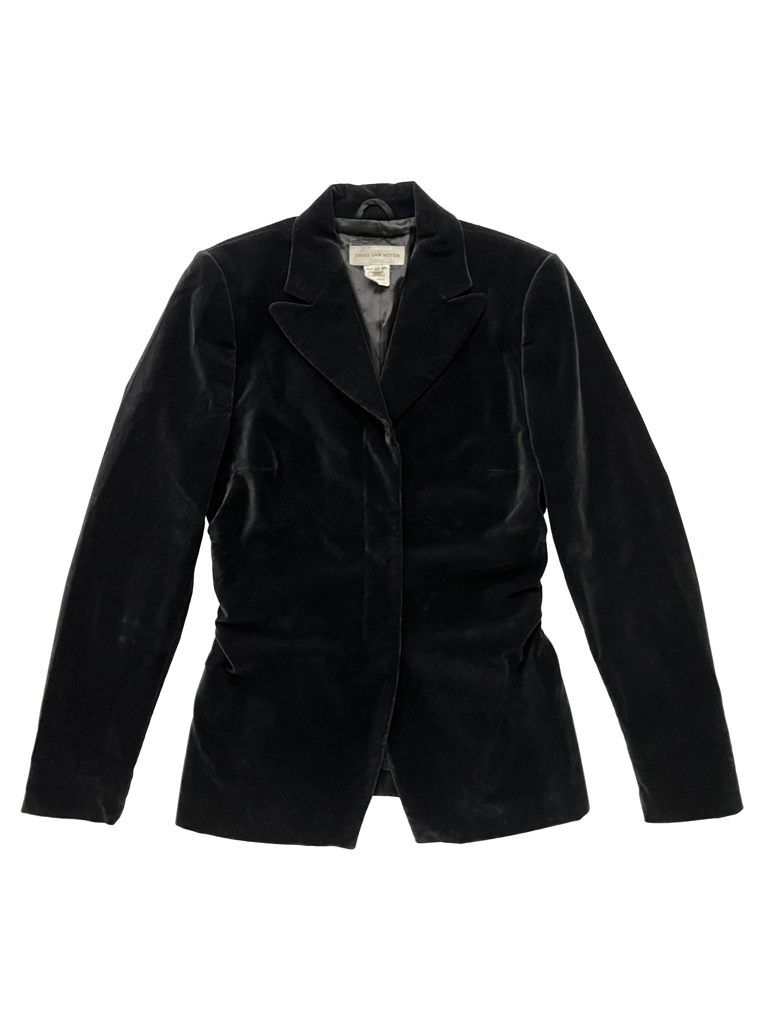 Dries Van Noten ⚡️QUICK SALE⚡️Dries Van Noten Black Velvet Blazer Jacket Size M / US 6-8 / IT 42-44 - 1 Thumbnail