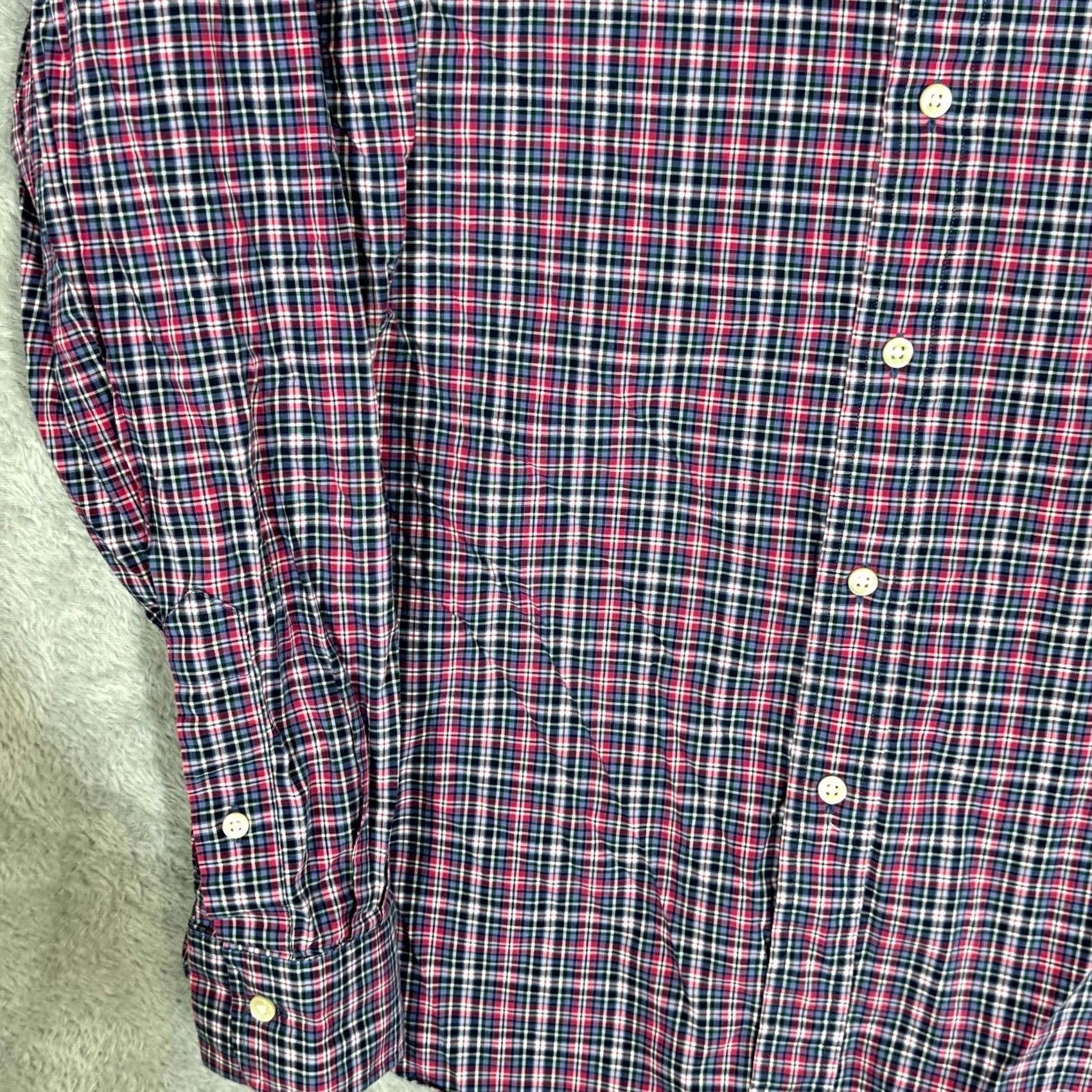 Polo Ralph Lauren Polo Ralph Lauren Shirt Slim Fit Button-Up Plaid Multi-Color 100% Cotton Large Men’s Casual Dress Shirt Size US L / EU 52-54 / 3 - 3 Thumbnail