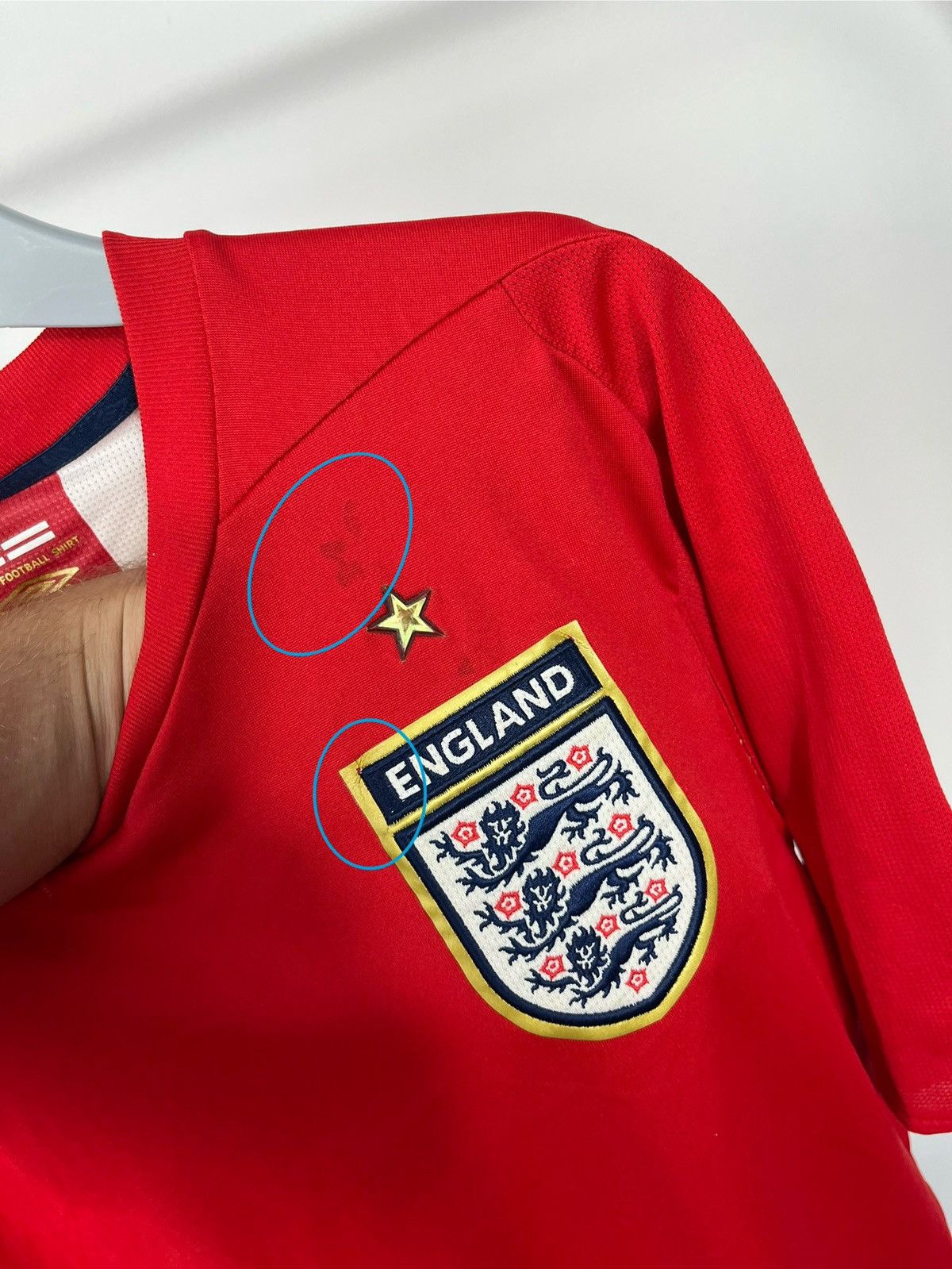 Umbro Vintage England Umbro Football Jersey Red Medium Shirt Size US M / EU 48-50 / 2 - 6 Thumbnail