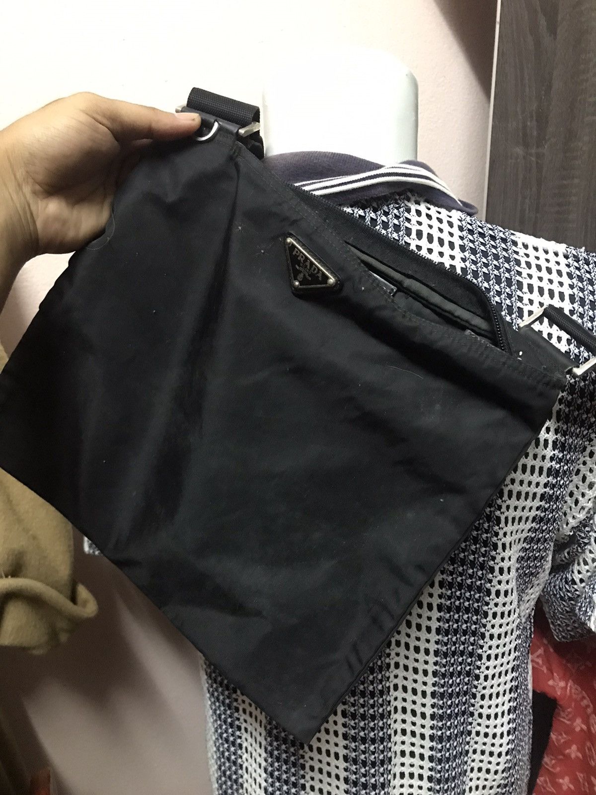 Prada Authentic Prada Black L size Shoulder Size ONE SIZE - 2 Thumbnail