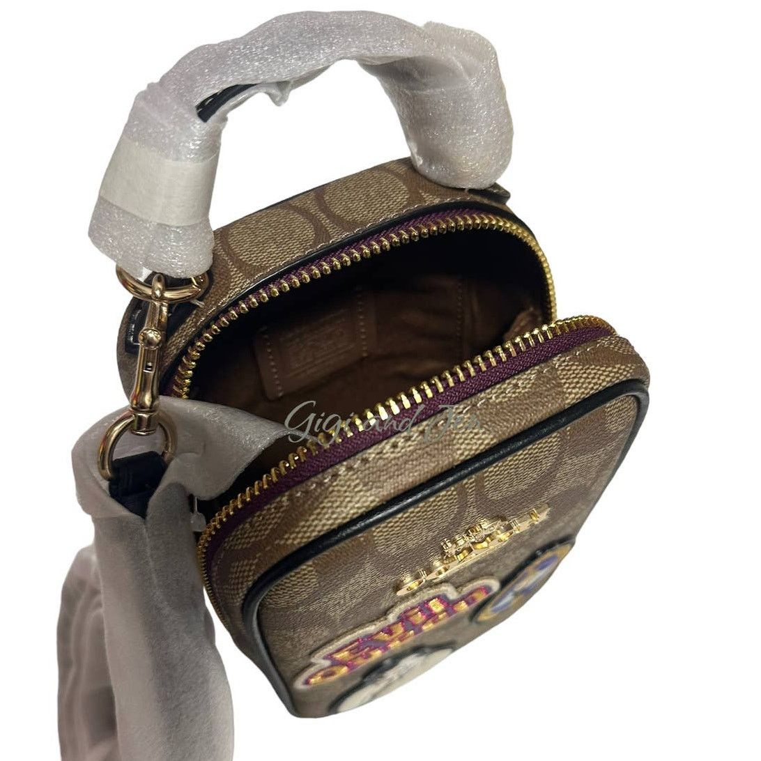 Coach Coach Disney Phone Crossbody In Signature Canvas W/ Patches Size ONE SIZE - 11 Thumbnail