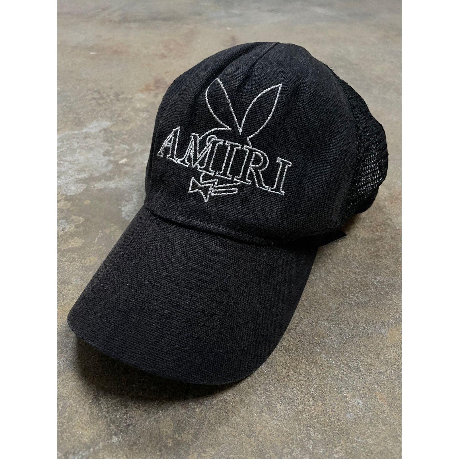 Amiri Amiri Cap Black Playboy Used OS Size ONE SIZE - 1 Thumbnail