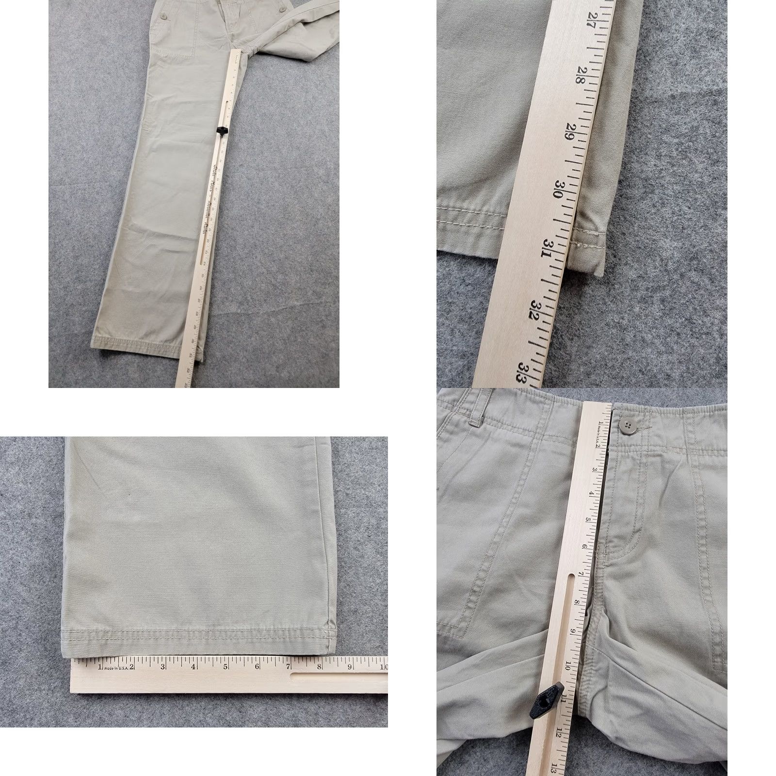 Eddie Bauer VINTAGE Eddie Bauer Pants Womens 4 Beige Twill Pant 100% Cotton Casual Outdoor Size 27" / US 4 / IT 40 - 10 Thumbnail
